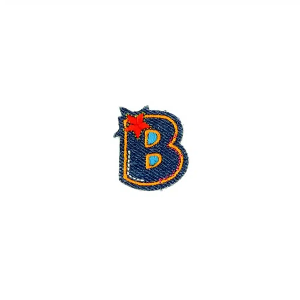 Appli;Fun letter Jeans B