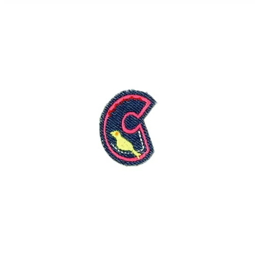 Appli;Fun letter Jeans C