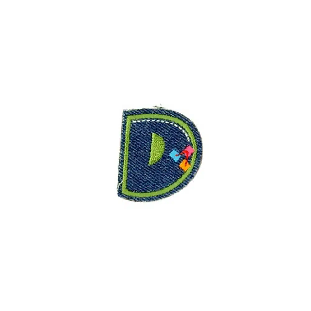 Appli;Fun letter Jeans D