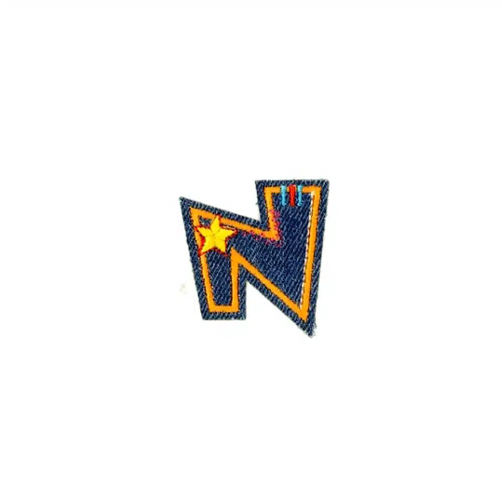 Appli;Fun letter Jeans N
