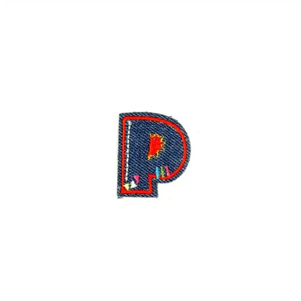 Appli;Fun letter Jeans P