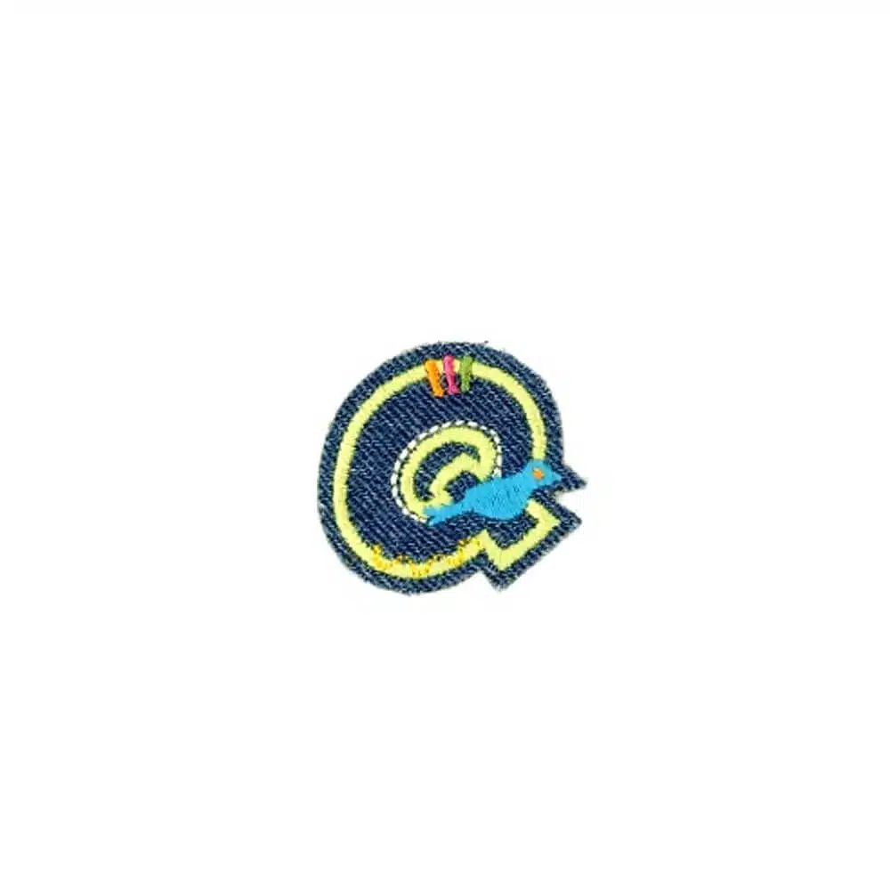 Appli;Fun letter Jeans Q