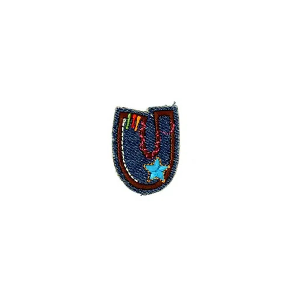 Appli;Fun letter Jeans U