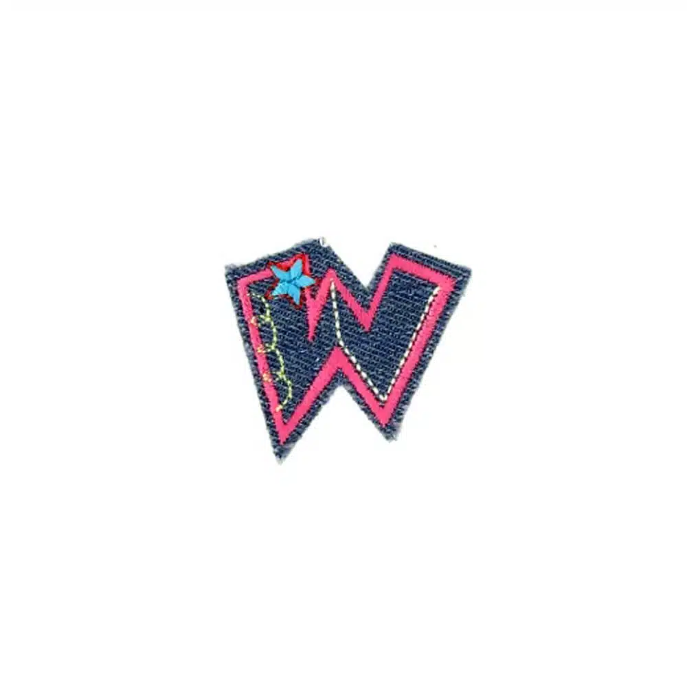 Appli;Fun letter Jeans W