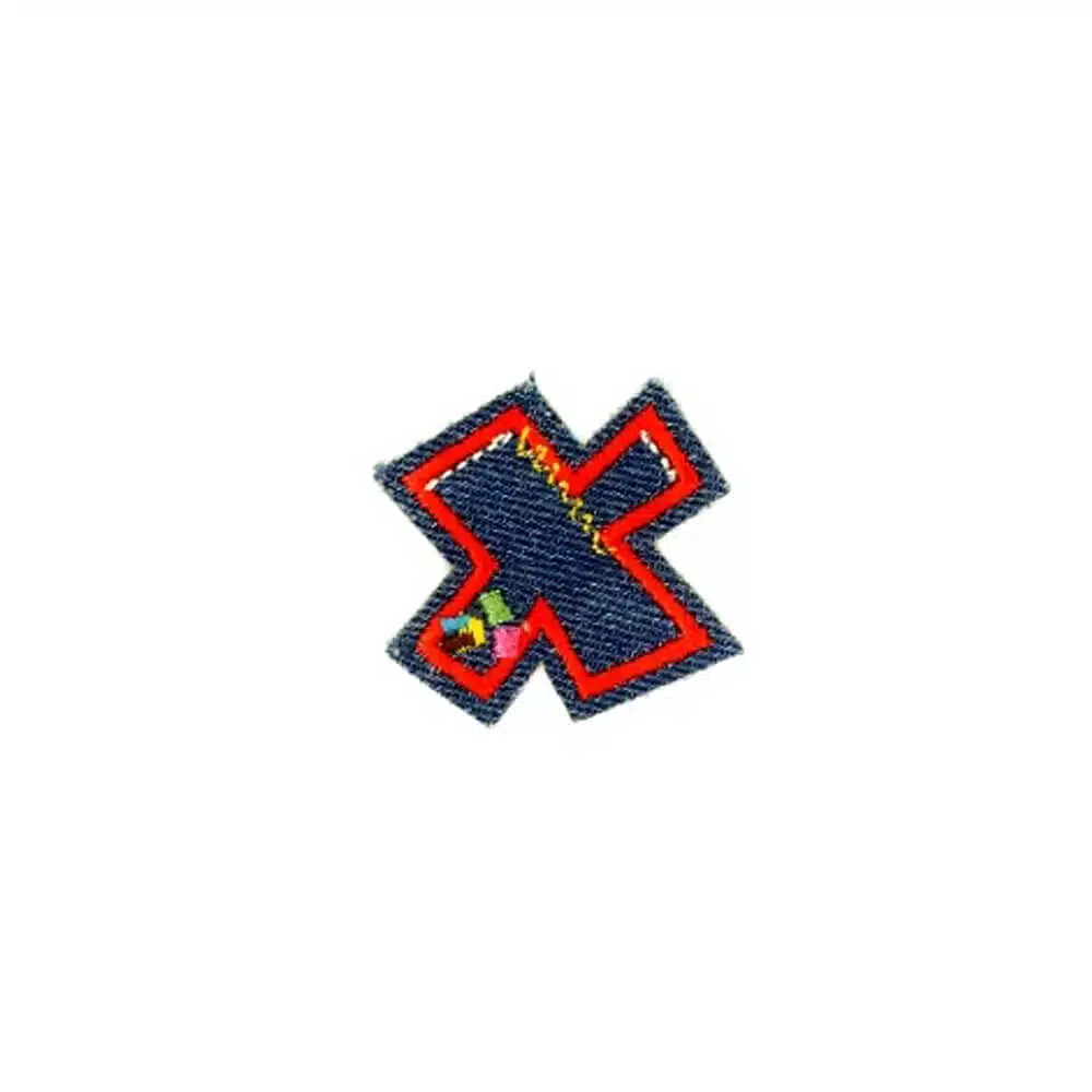 Appli;Fun letter Jeans X