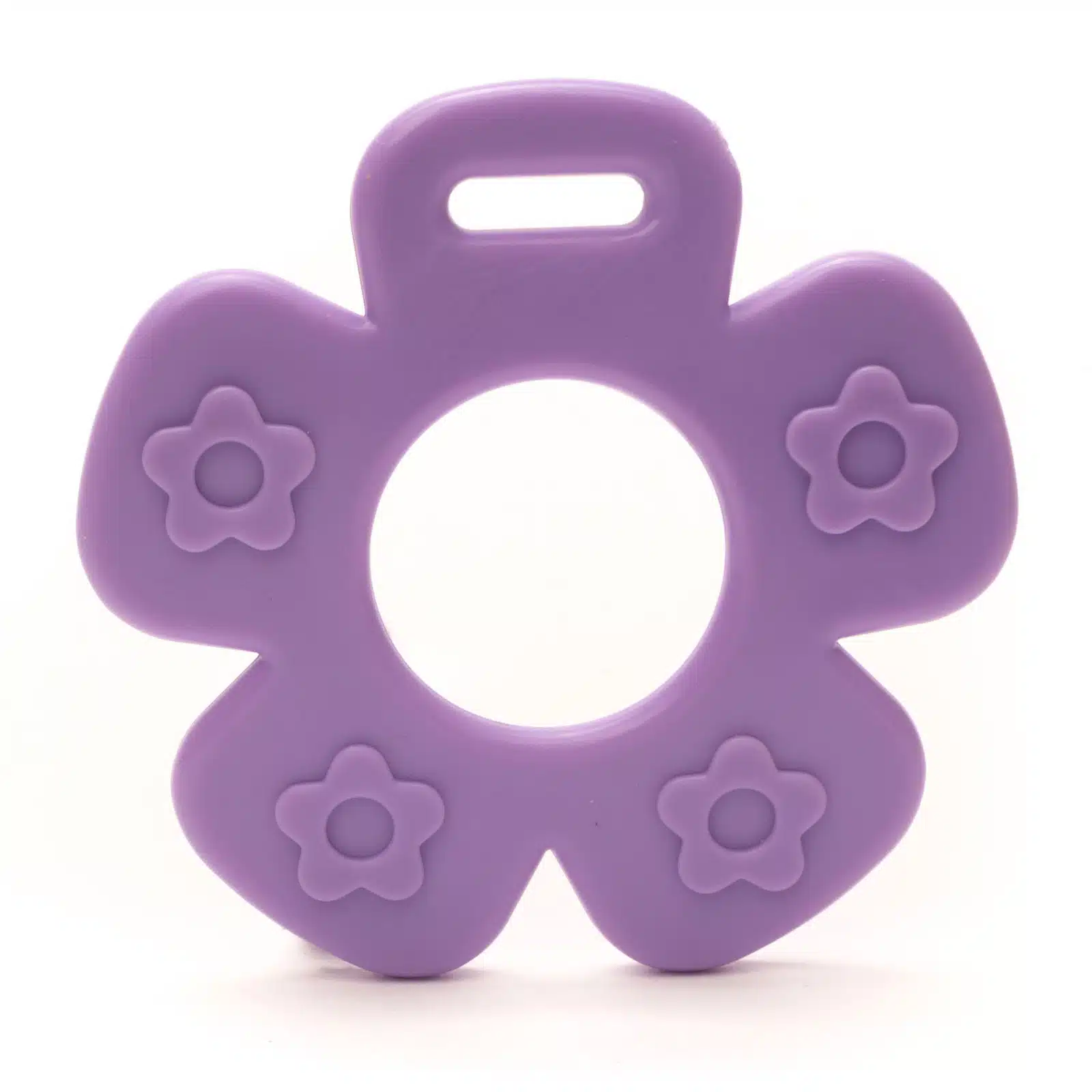 2st Bijtring Bloem met Bloemen Paars