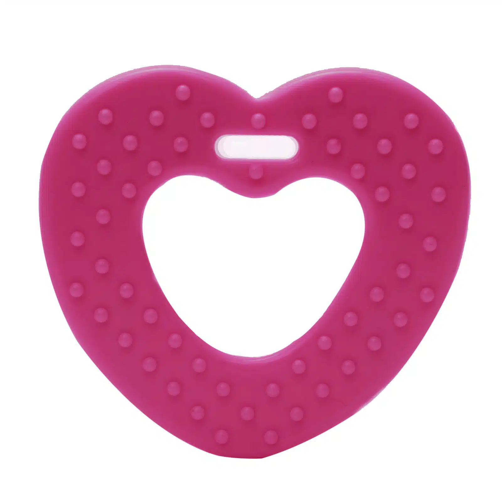 2st Bijtring Hart Hard Roze