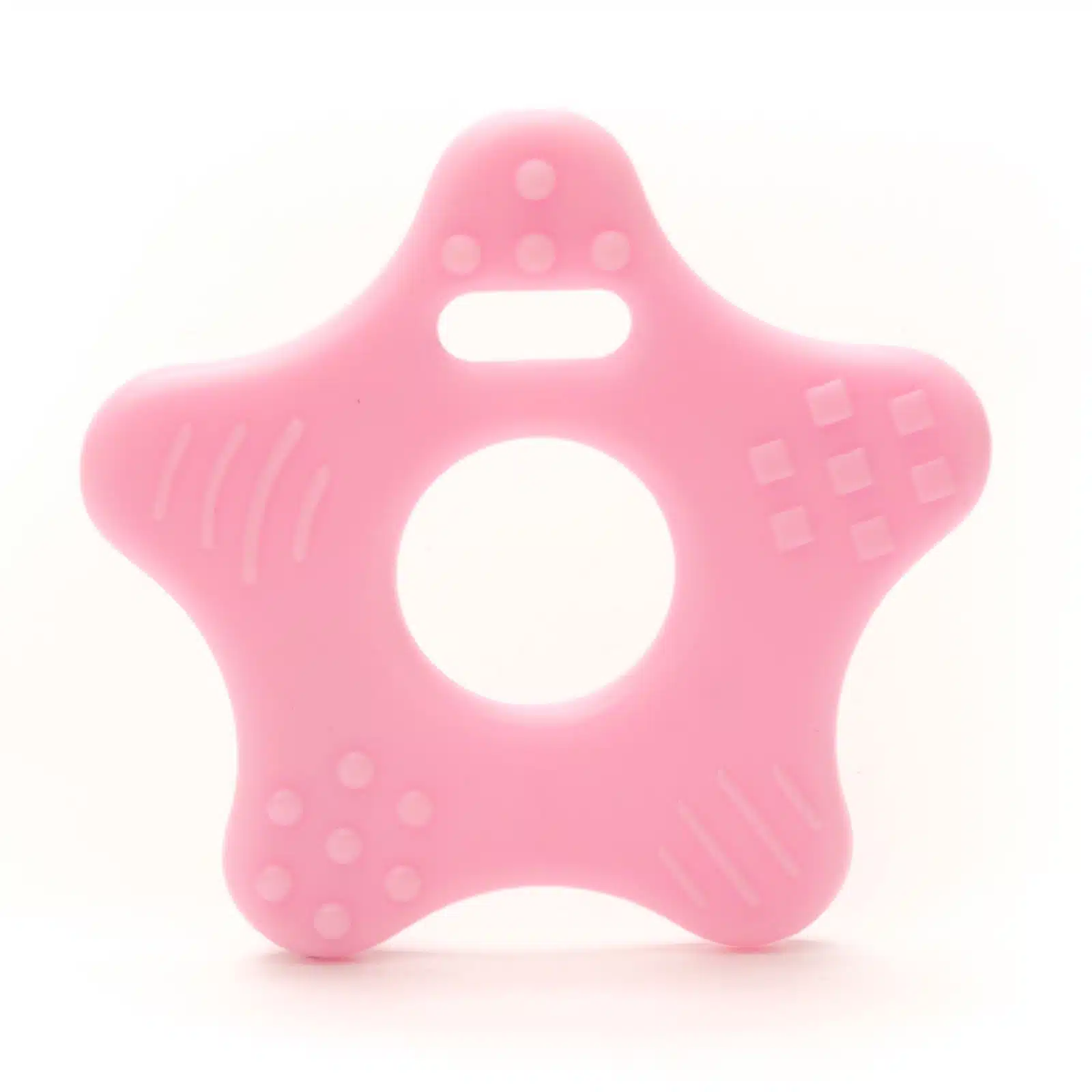 2st Bijtring Ster Licht Roze