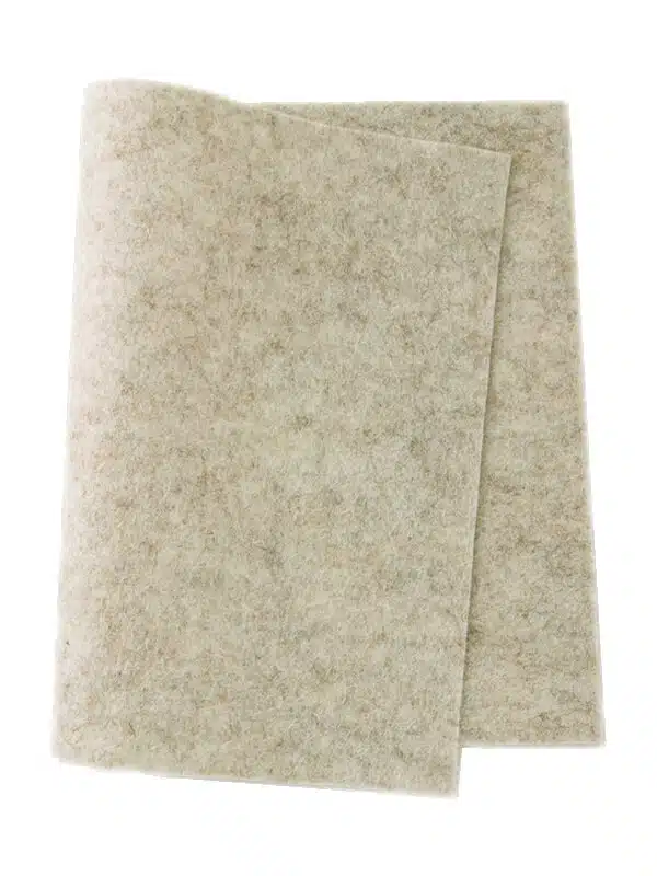 Bio Vilt 100% Wol 20x30cm Licht Beige