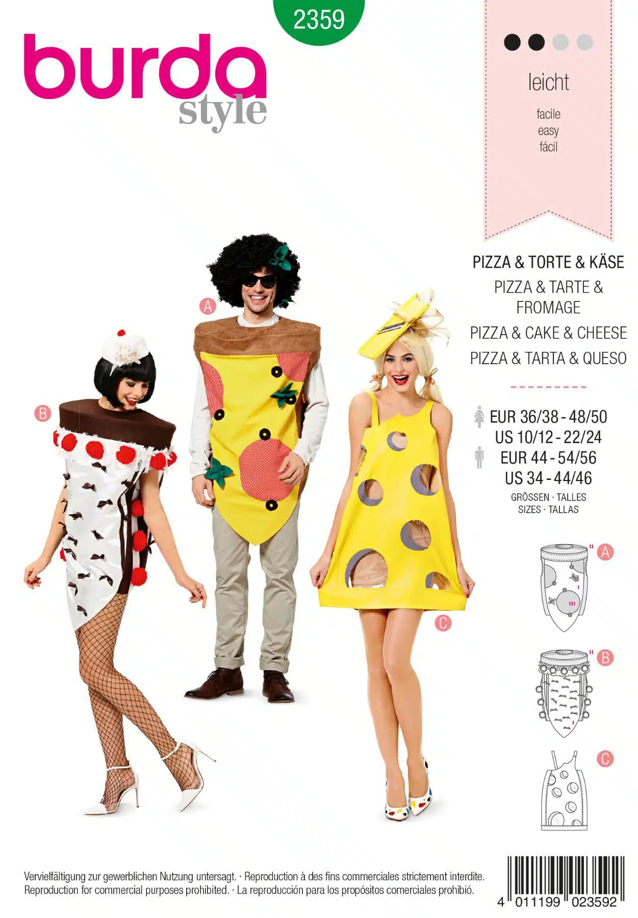 Burda Groen 2359 - Pizza, Taart en Kaas