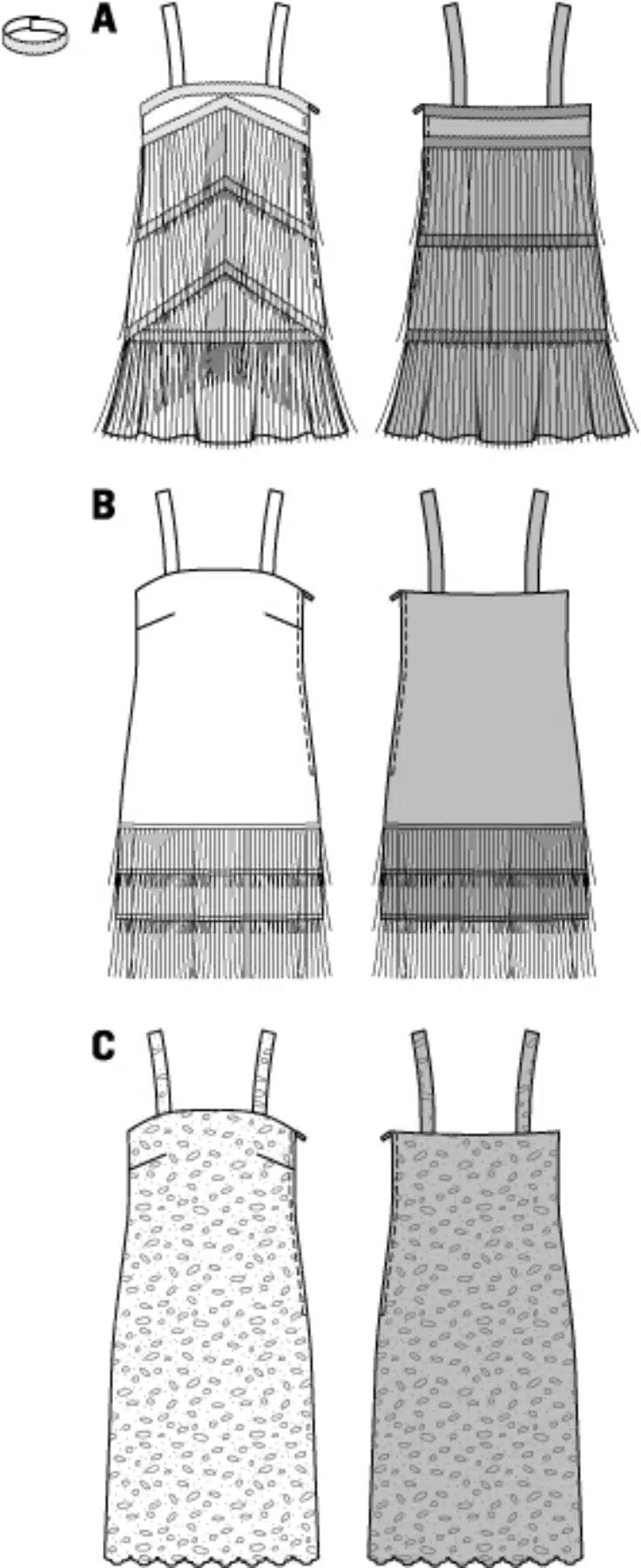 Burda Geel 2376 - Jurk 'Charleston'