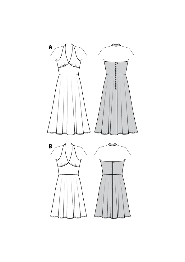 Burda Geel 2393 - Marilyn Monroe jurk