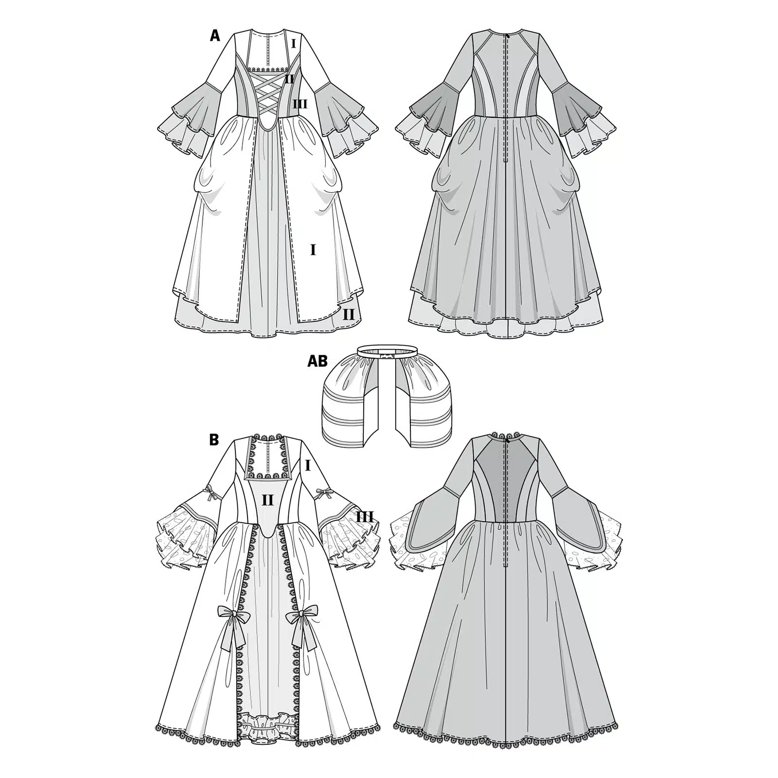 Burda Couture 2447 - Rococo jurk in variaties