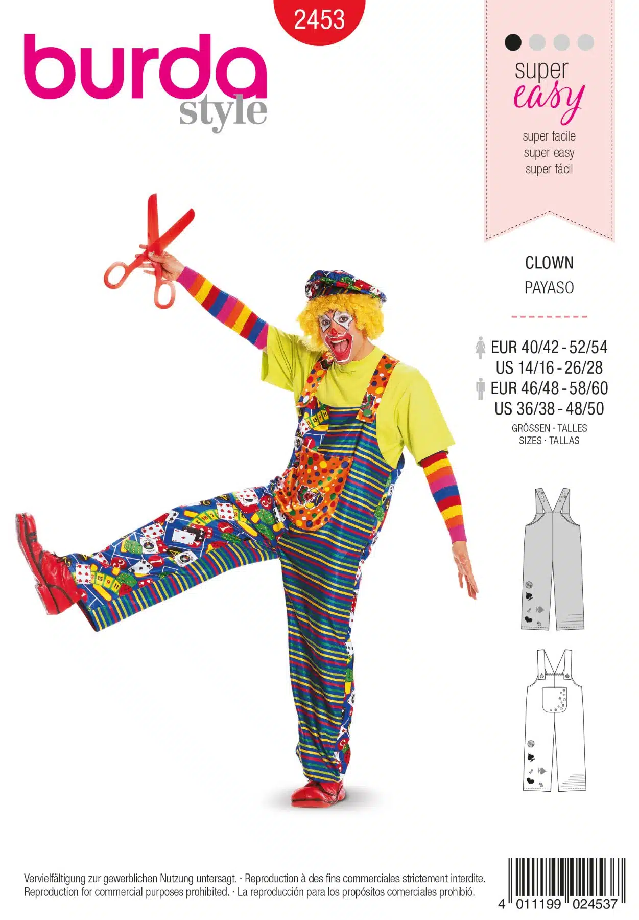 Burda Rood 2453 - Clown