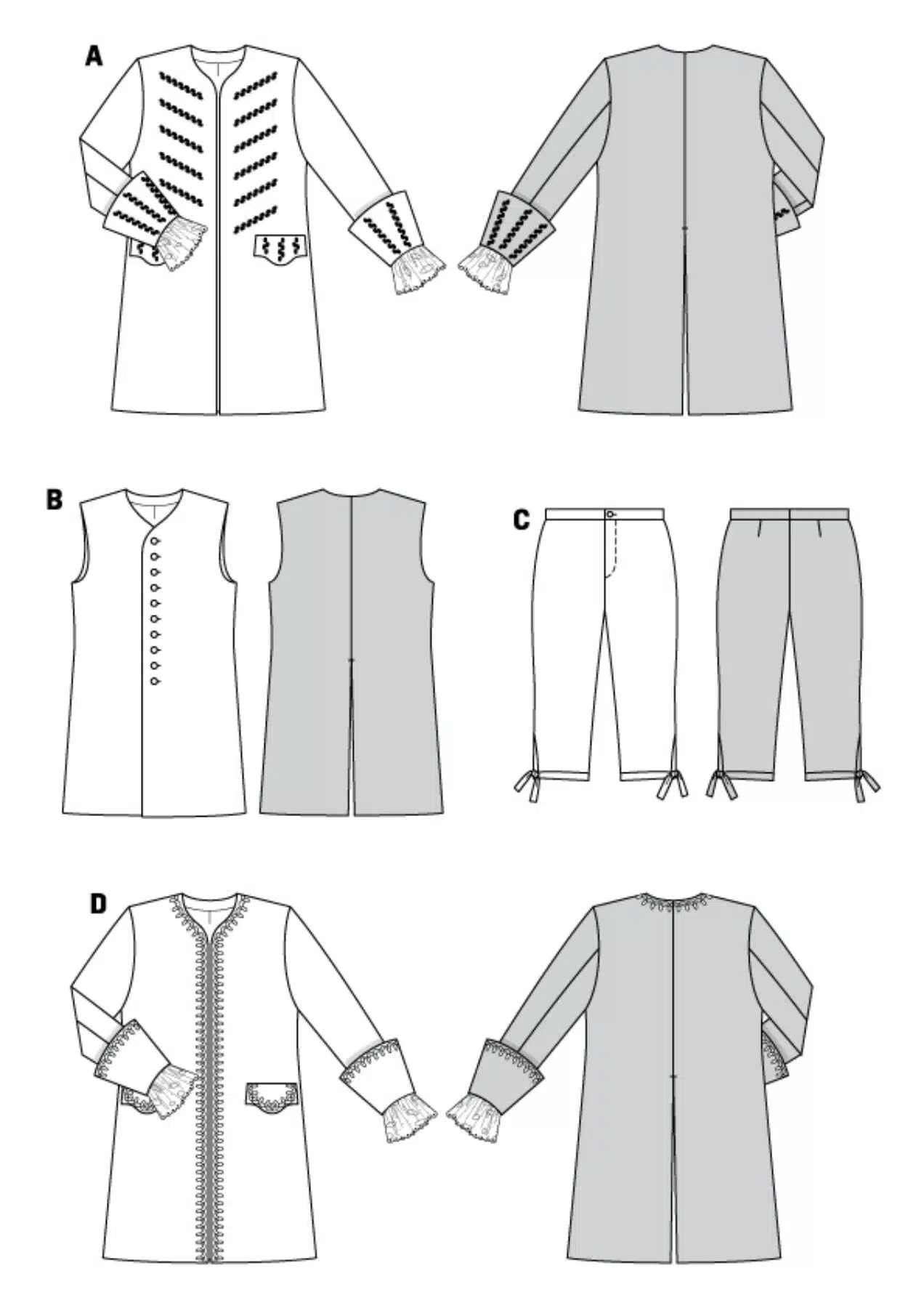 Burda Couture 2459 - Piraat en Casanova