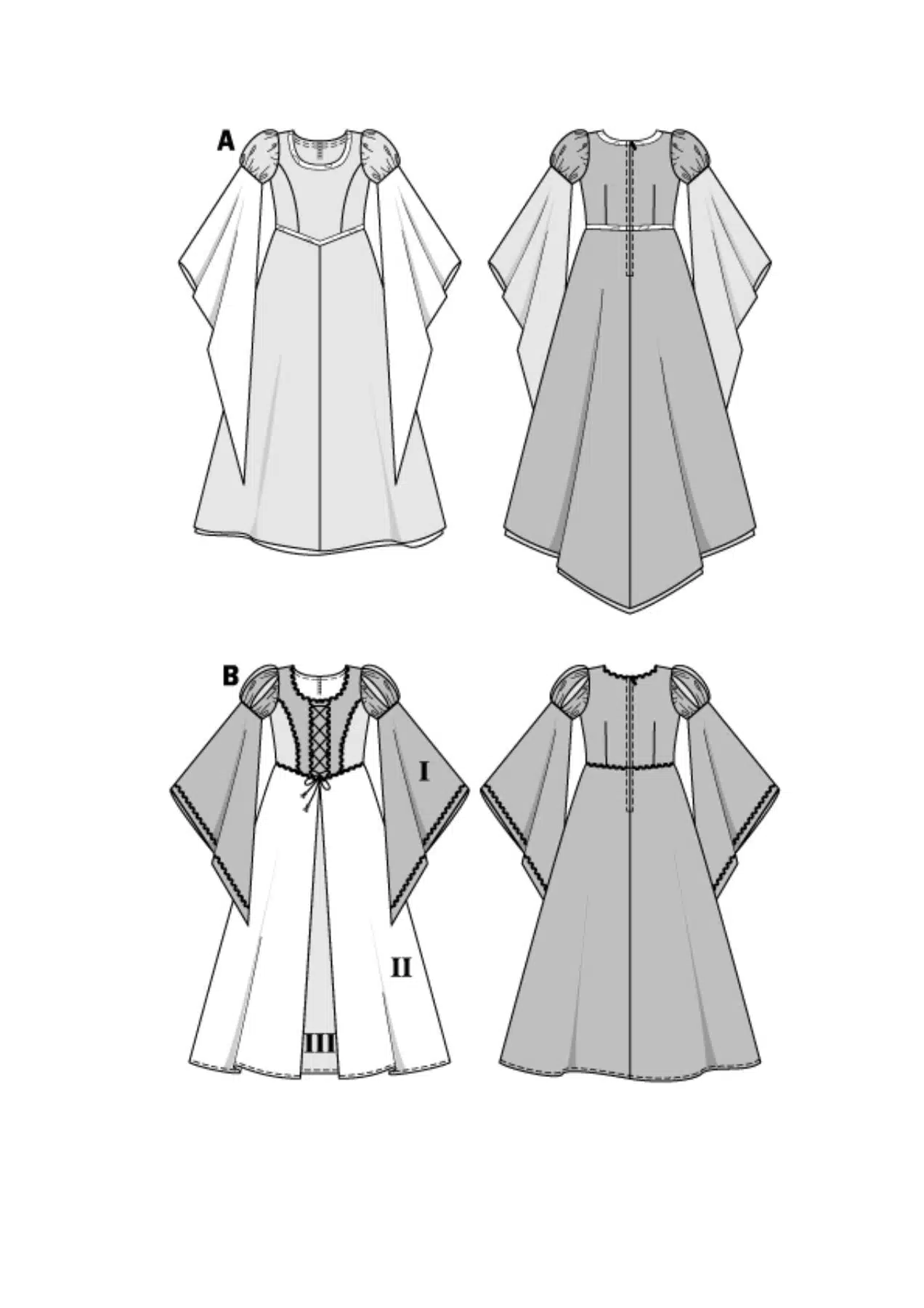 Burda Geel 2463 - Fee en Kasteelprinses