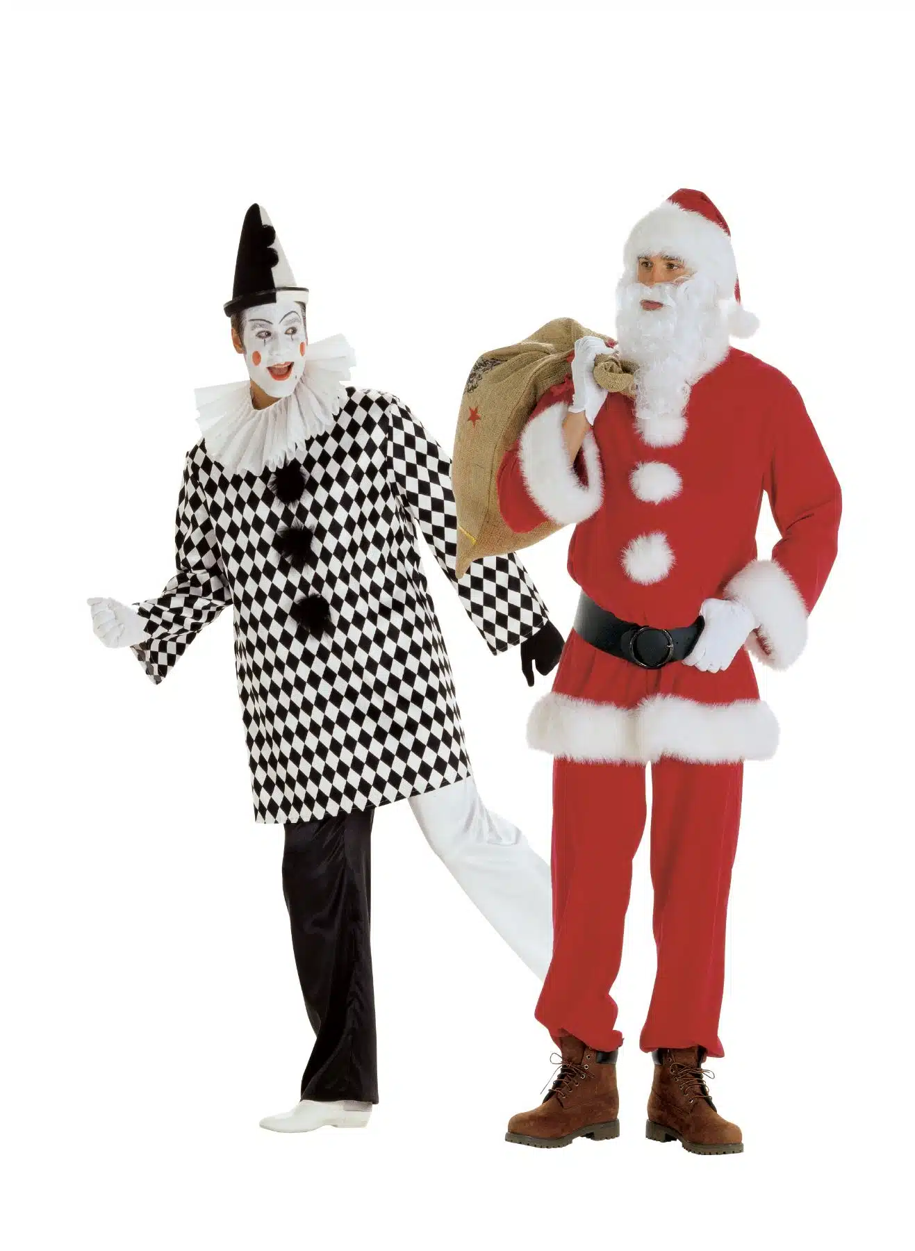 Burda Geel 2466 - Kerstman en pierrot
