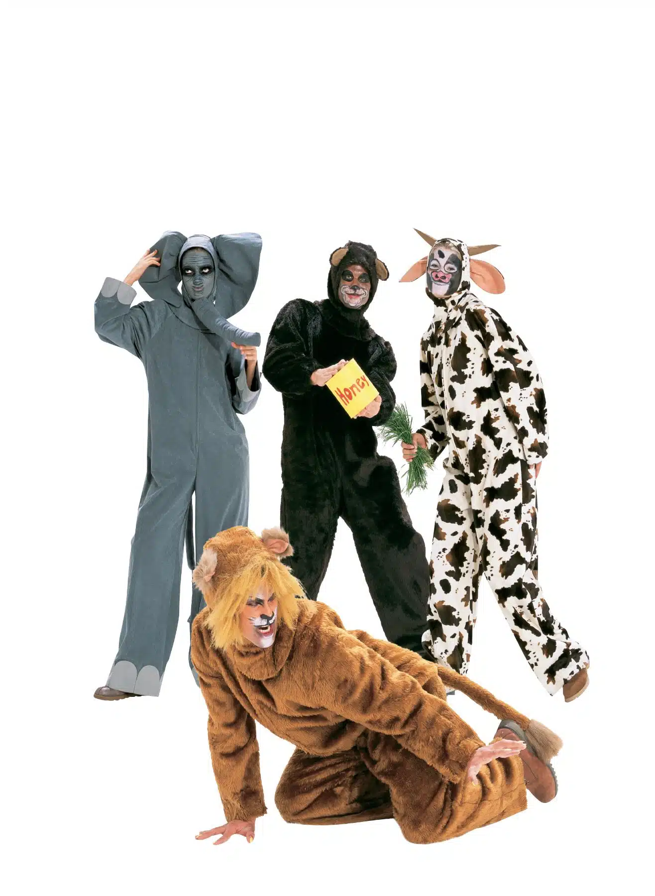 Burda Geel 2478 - Leeuw, olifant, beer en koe