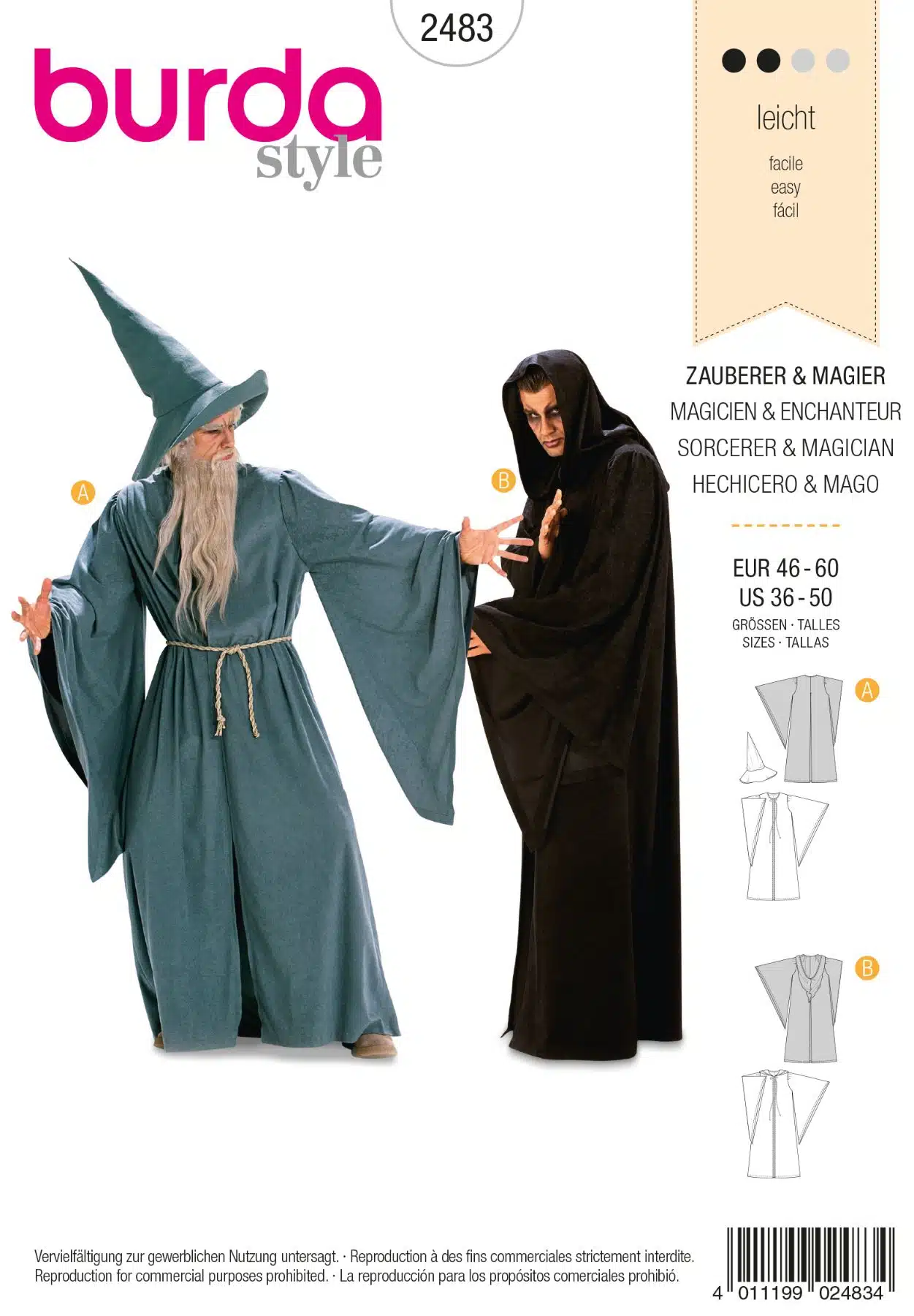 Burda Couture 2483 - Tovenaar en magiër
