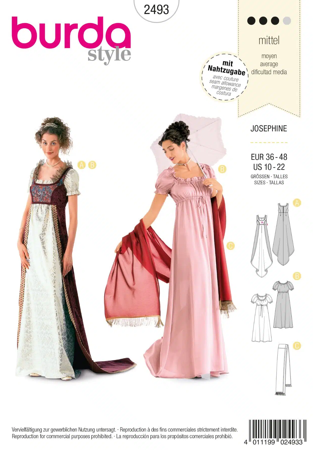 Burda Couture 2493 - Josephine
