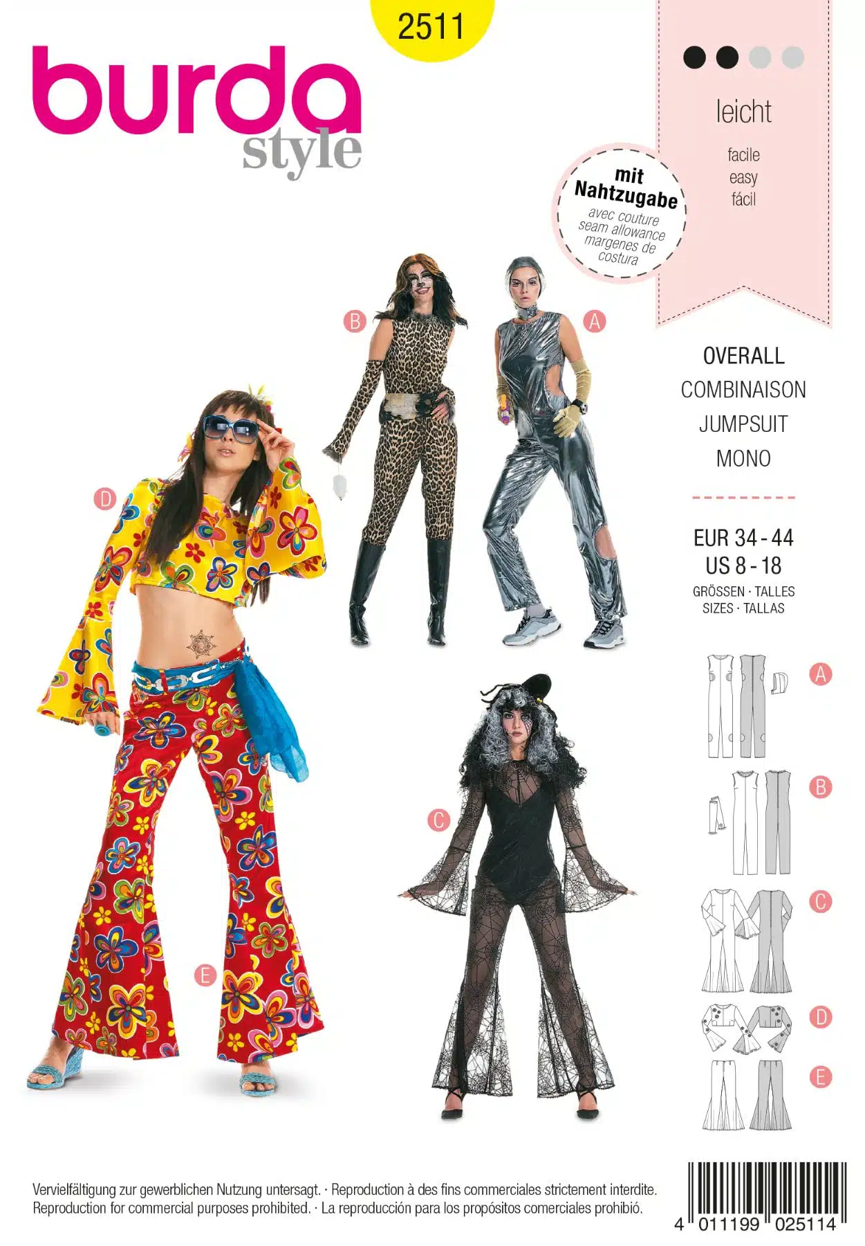 Burda Geel 2511 - Science fiction, hippie en dieren
