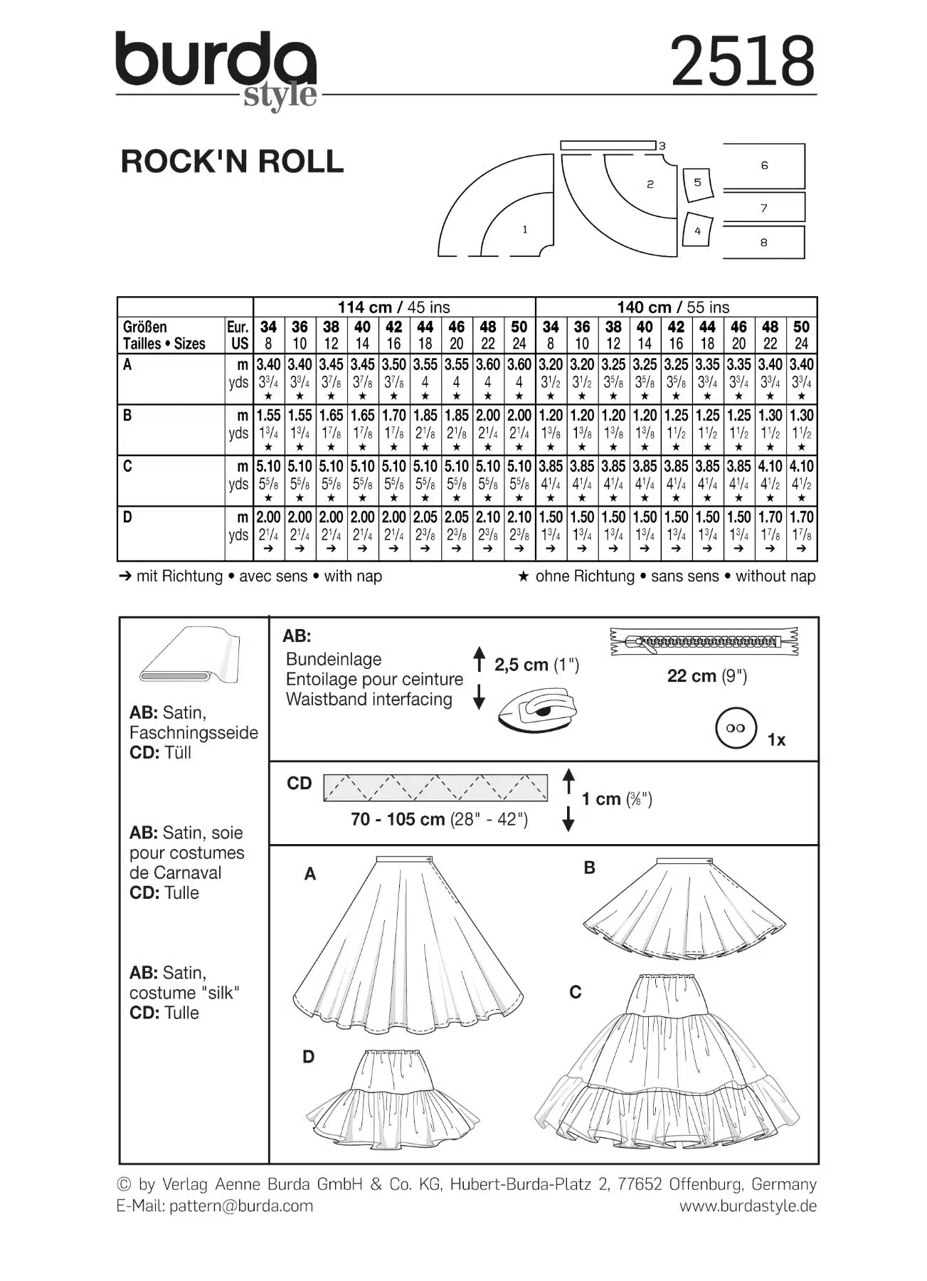 Burda Groen 2518 - Rock 'n Roll