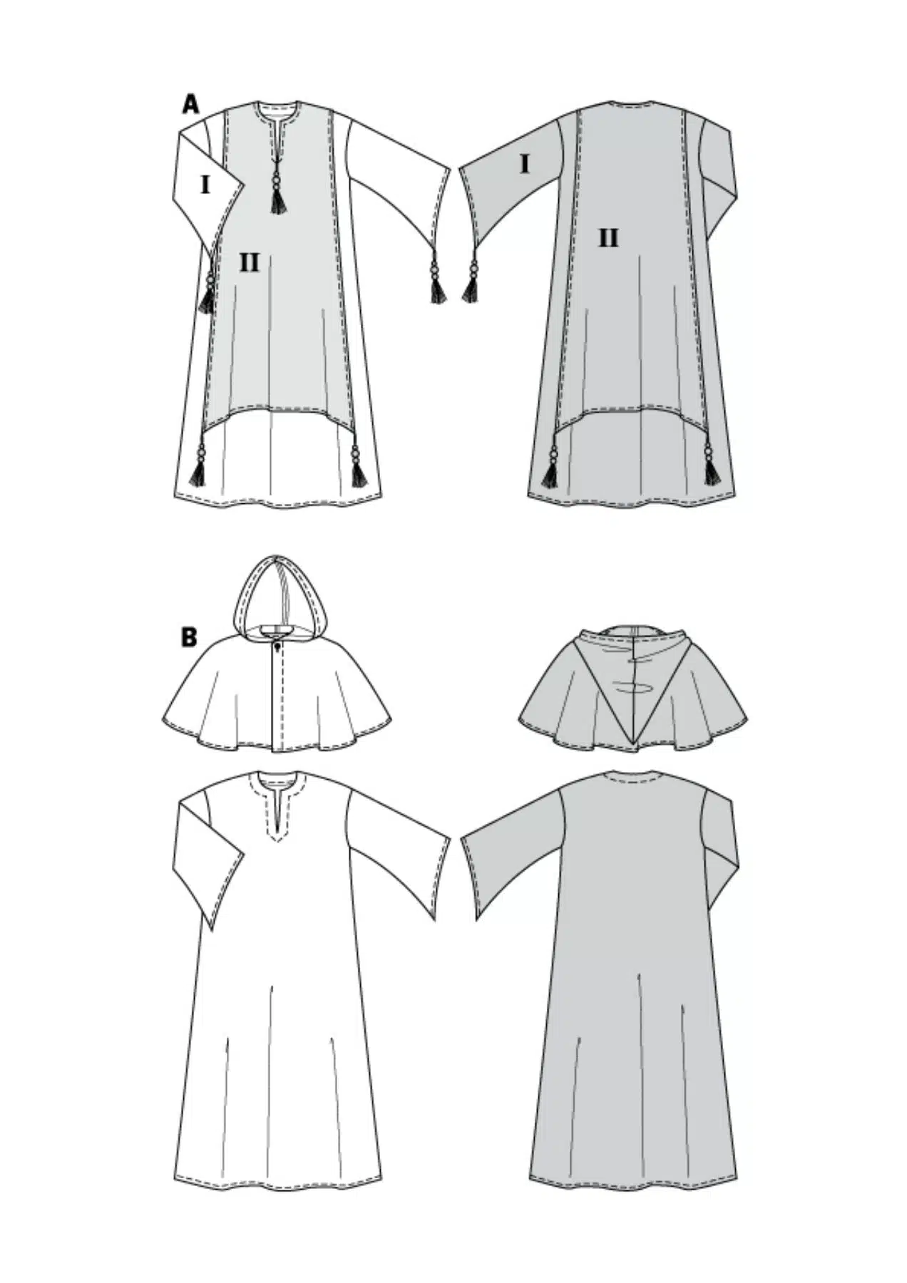 Burda Geel 2822 - Monnik en sheik