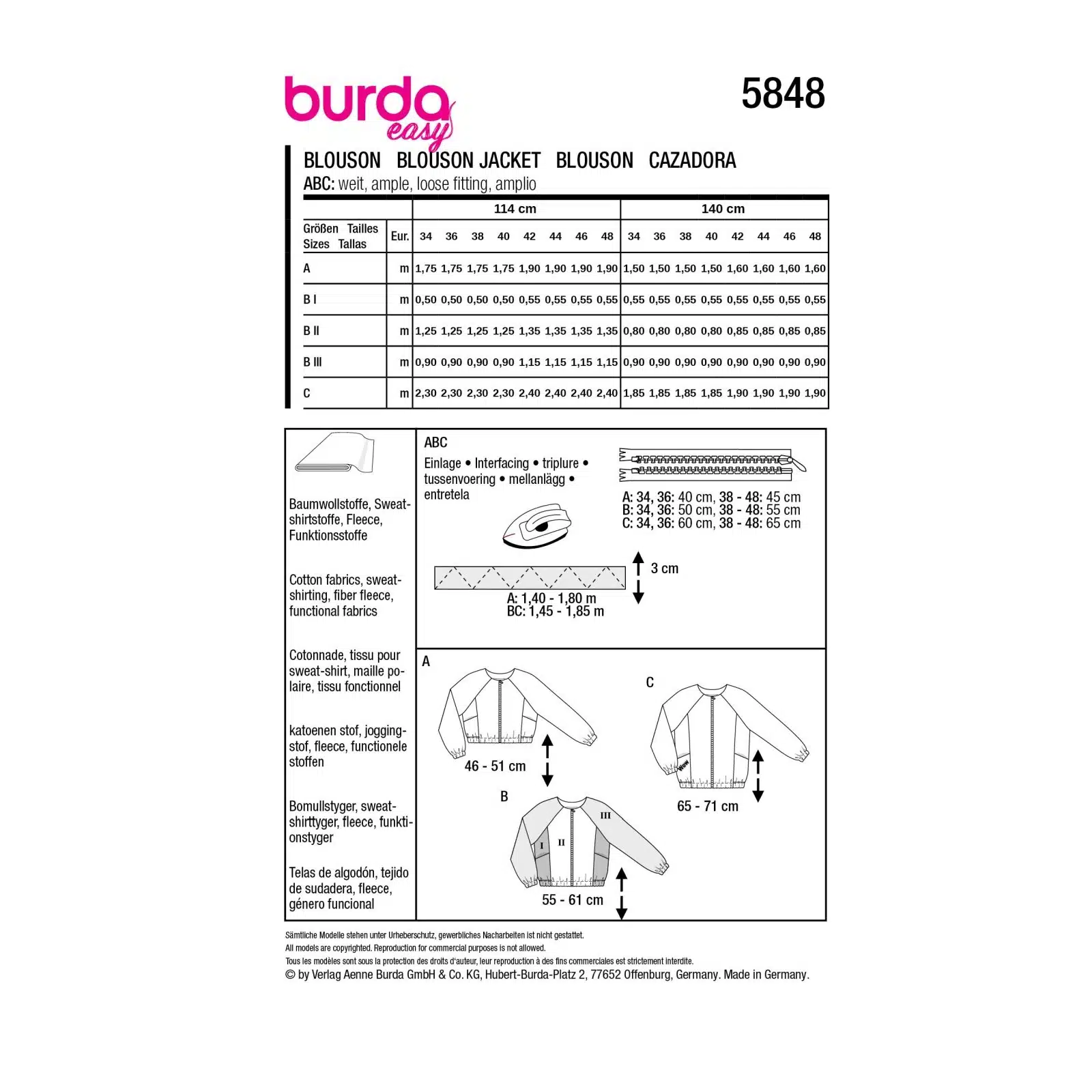 Burda Groen 5848 - Vest in Variaties