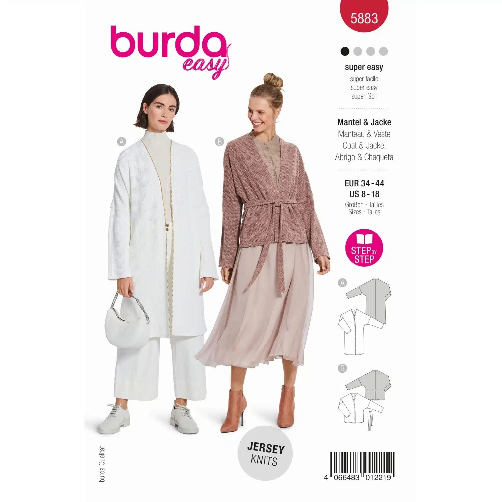 Burda Rood 5883 - Vest in Variaties