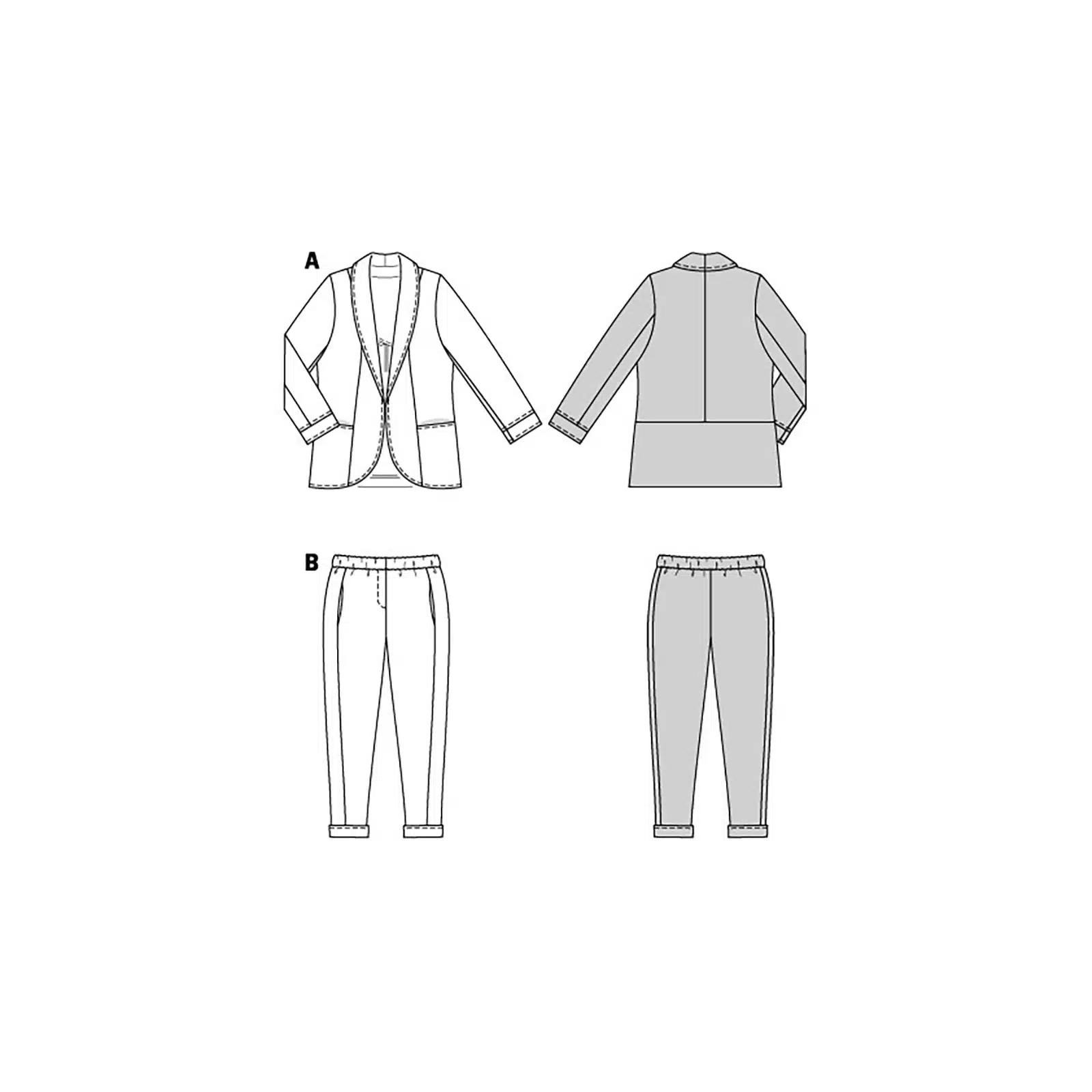 Burda Geel 5935 - Kostuum