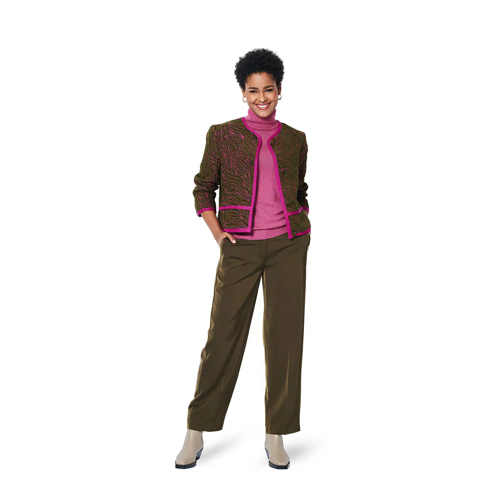 Burda Groen 5951 - Jas in Variaties