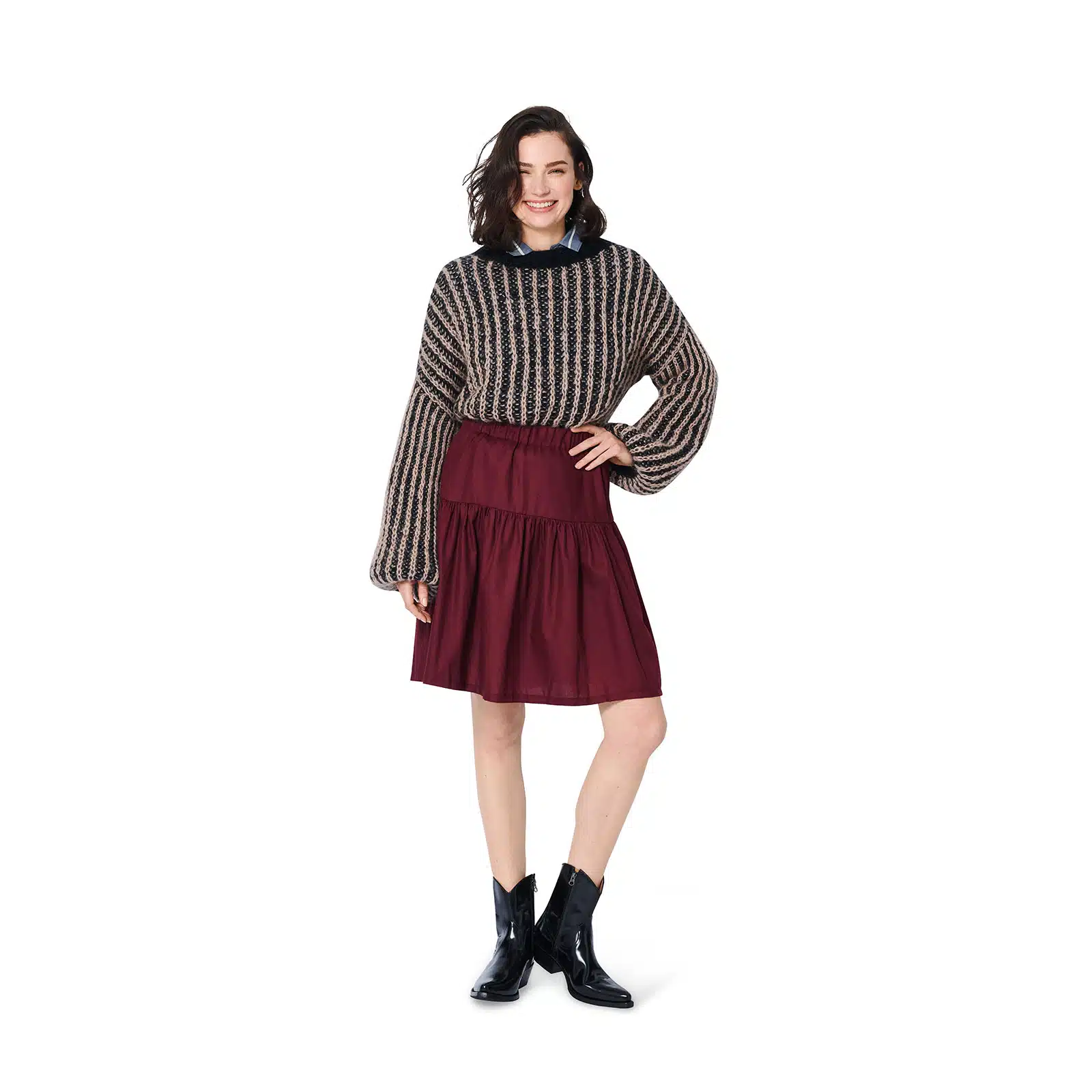 Burda Rood 5978 - Rok in Variaties