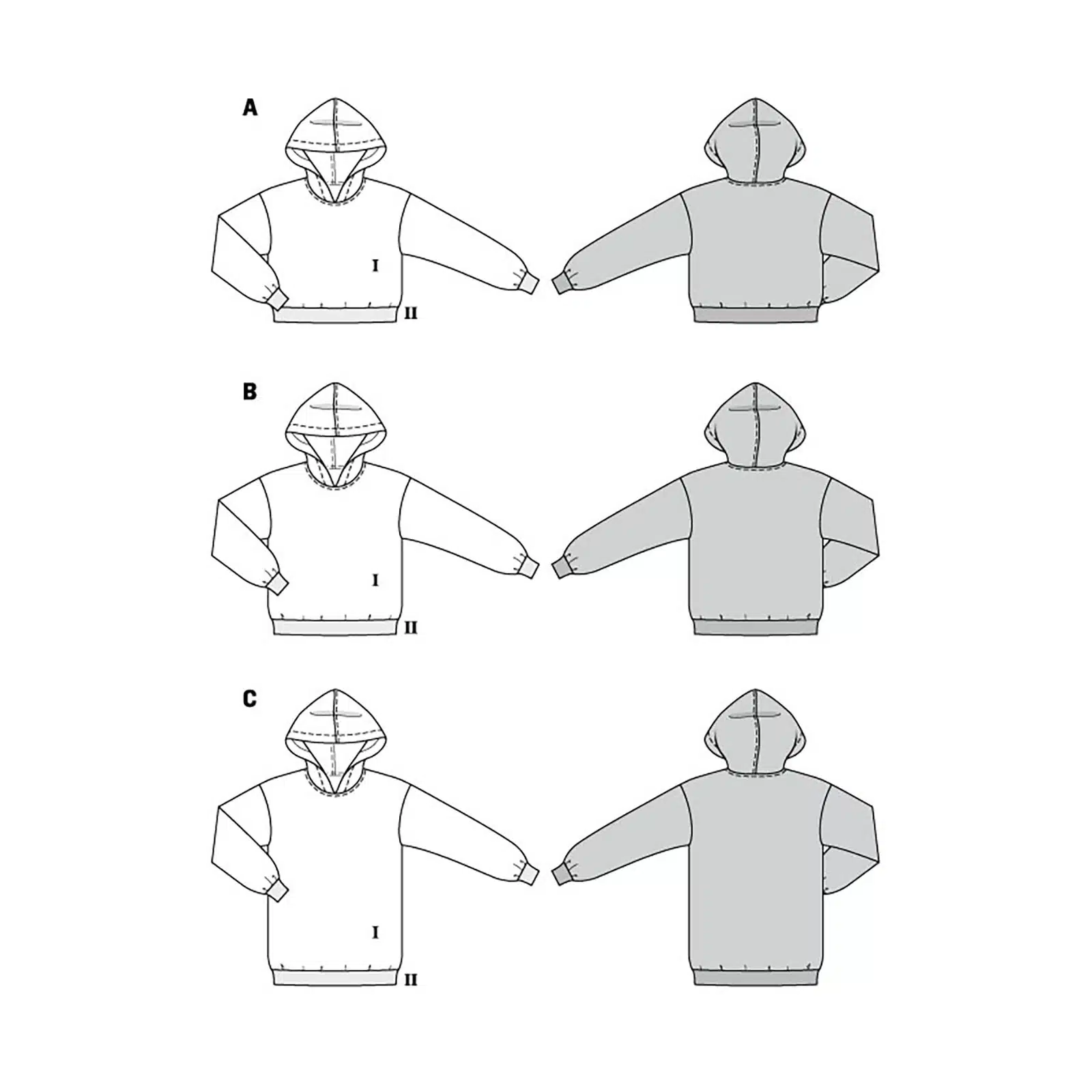 Burda Rood 5979 - Sweater in Variaties