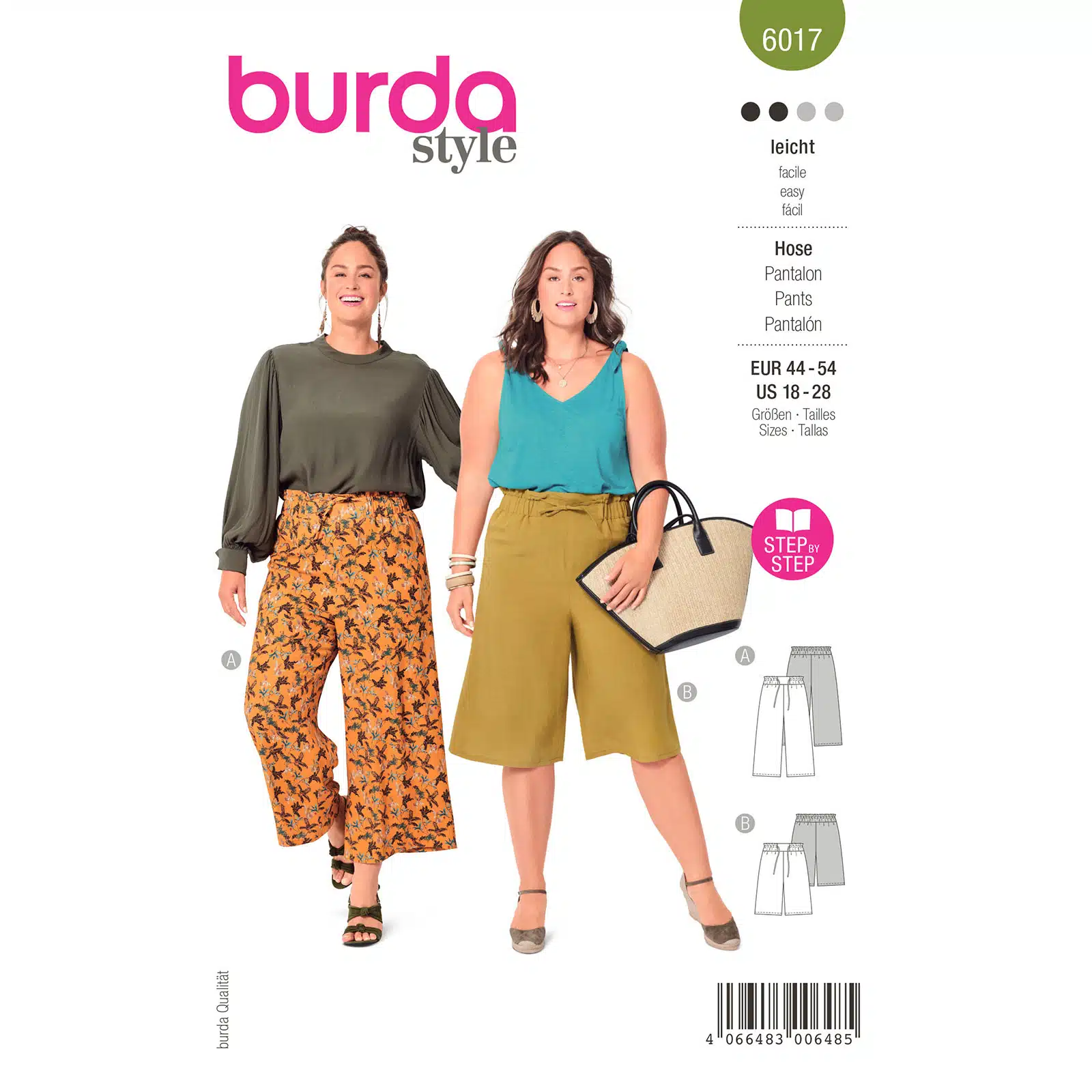 Burda Groen 6017 - Broek in Variaties