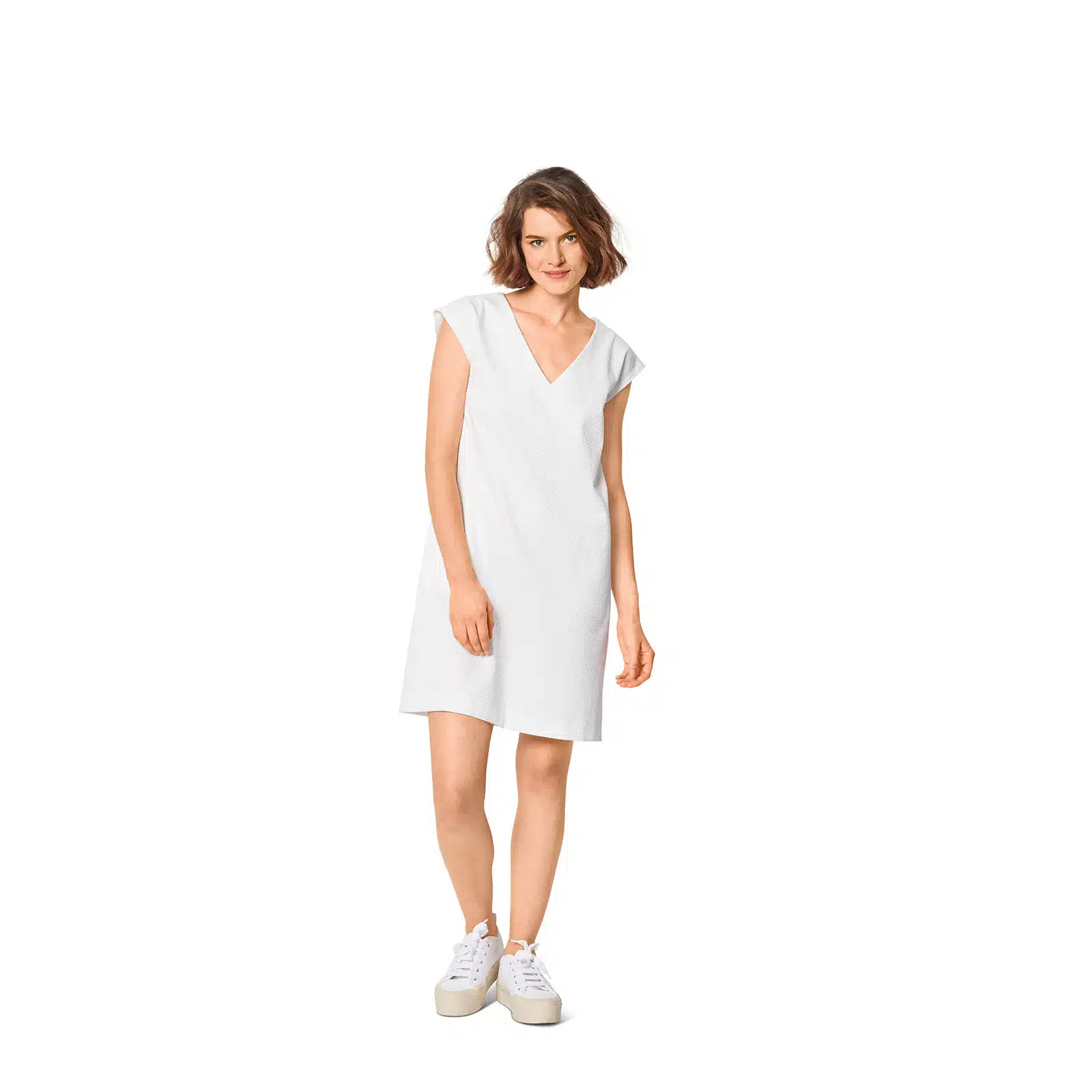 Burda Rood 6048 - Jurk