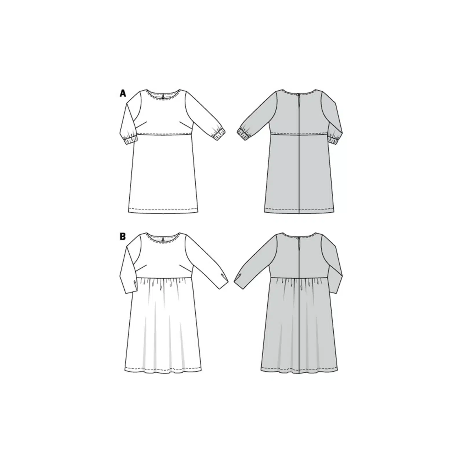 Burda Rood 6058 - Jurk in Variaties