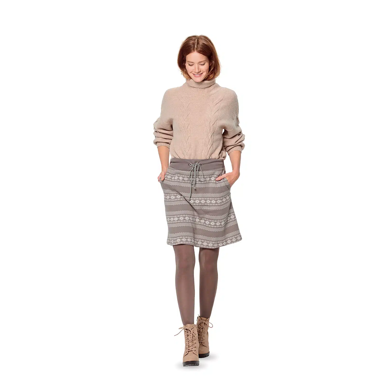 Burda Rood 6154 - Rok in Variaties