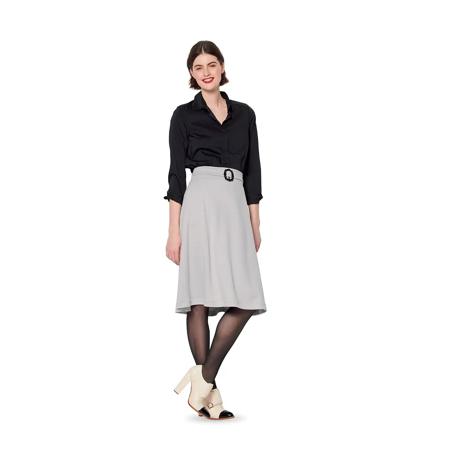 Burda Rood 6154 - Rok in Variaties