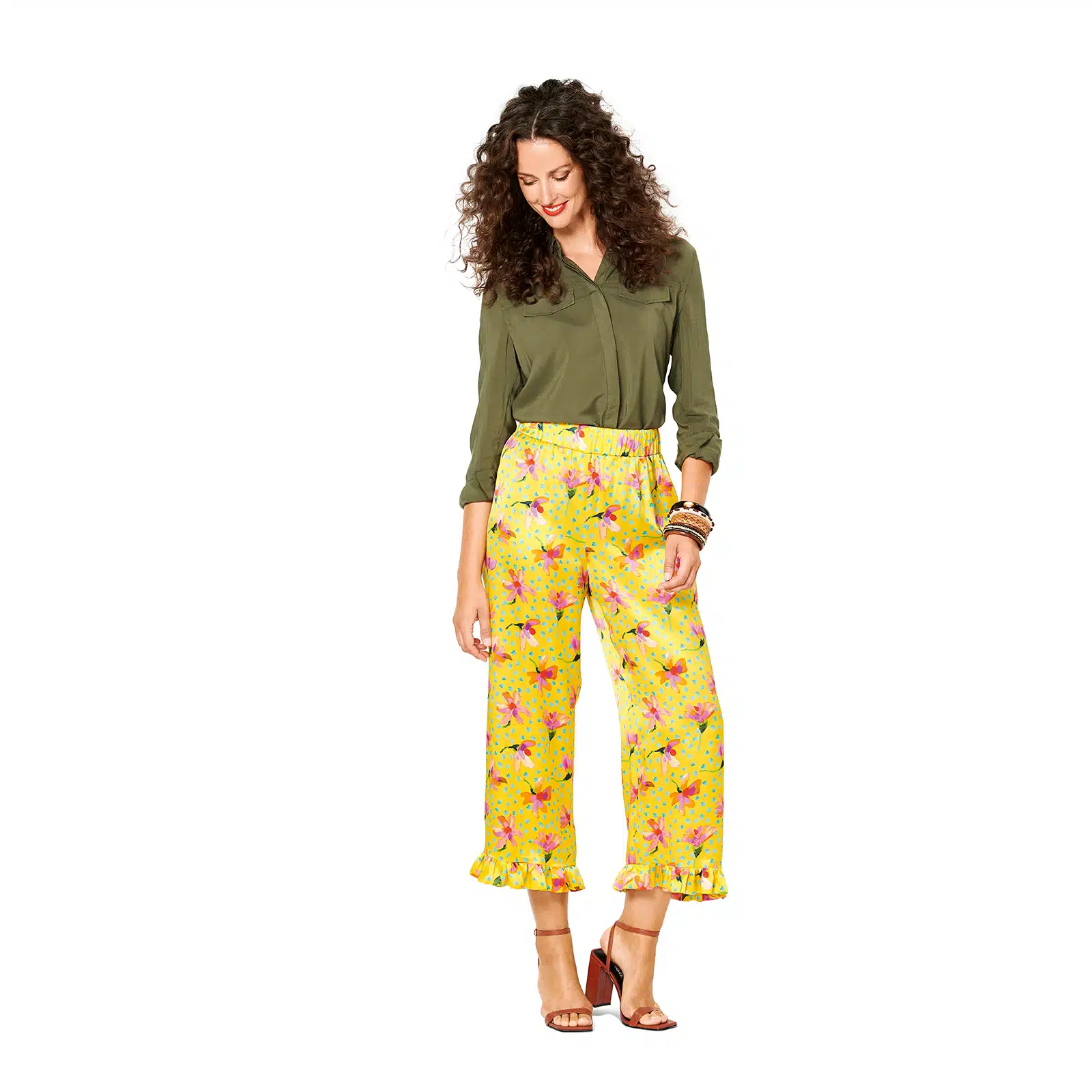 Burda Groen 6199 - Broek in Variaties