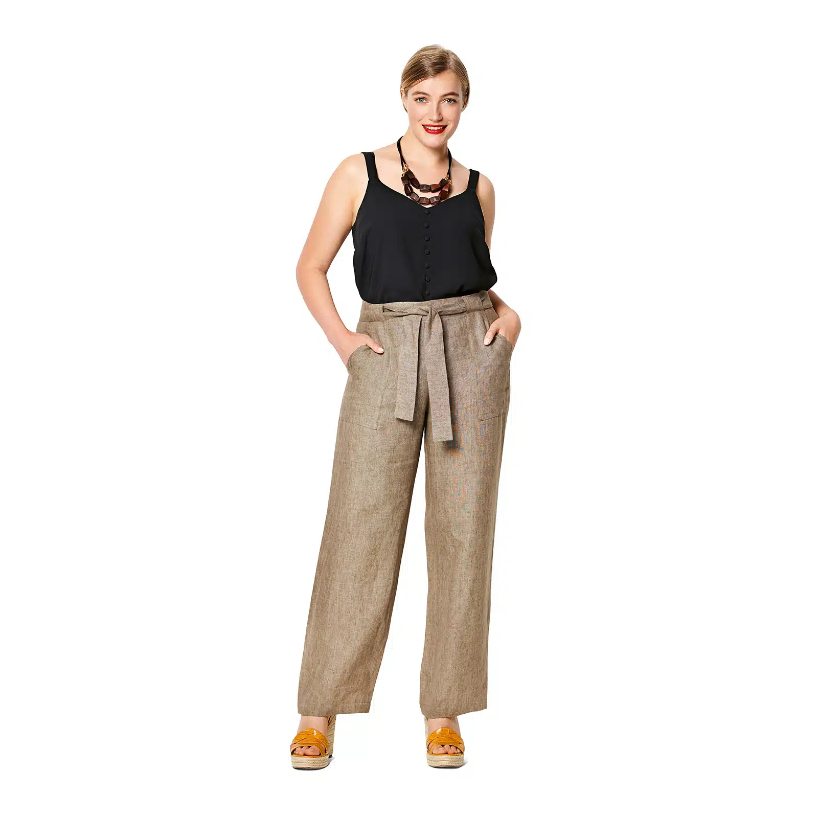 Burda Groen 6218 - Broek in Variaties