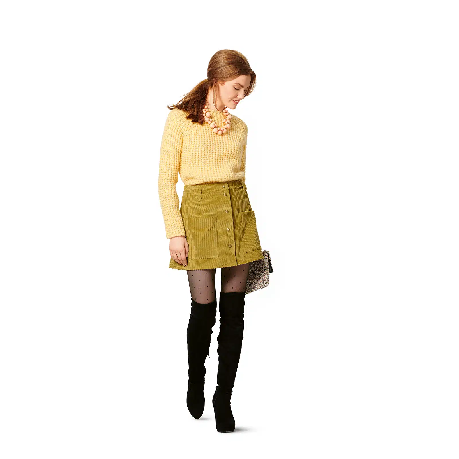 Burda Rood 6252 - Rok in Variaties