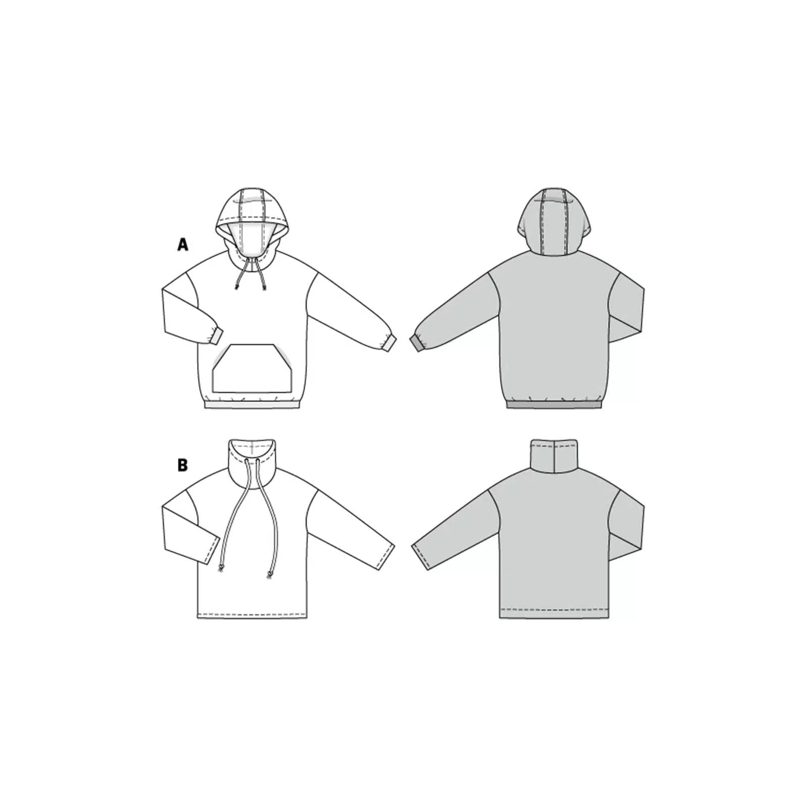 Burda Groen 6253 - Sweater in Variaties