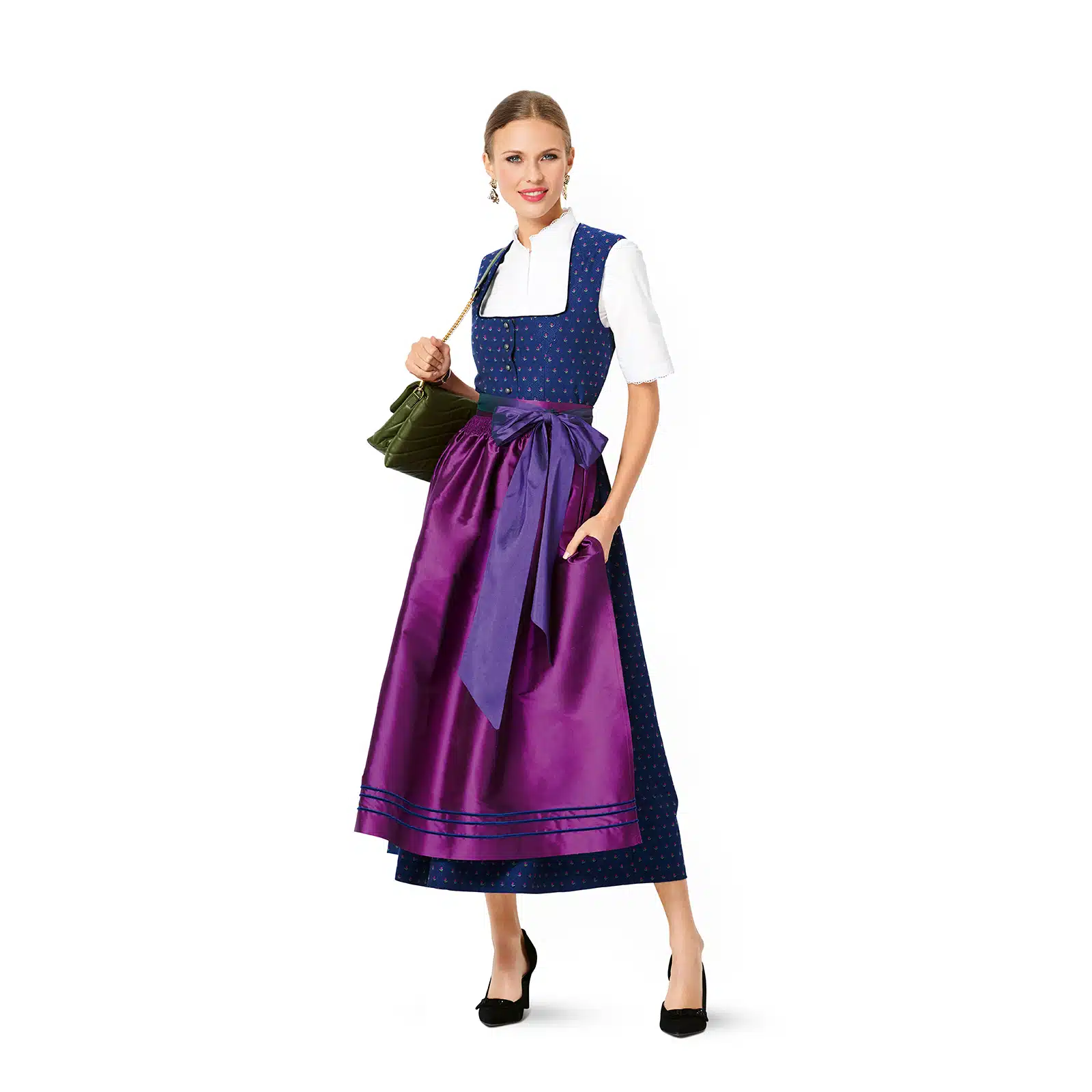 Burda Geel 6268 - Dirndl Jurk in Variaties