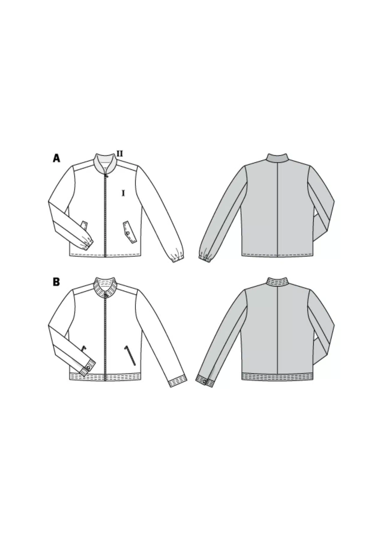 Burda Groen 6351 - Jasje in variaties