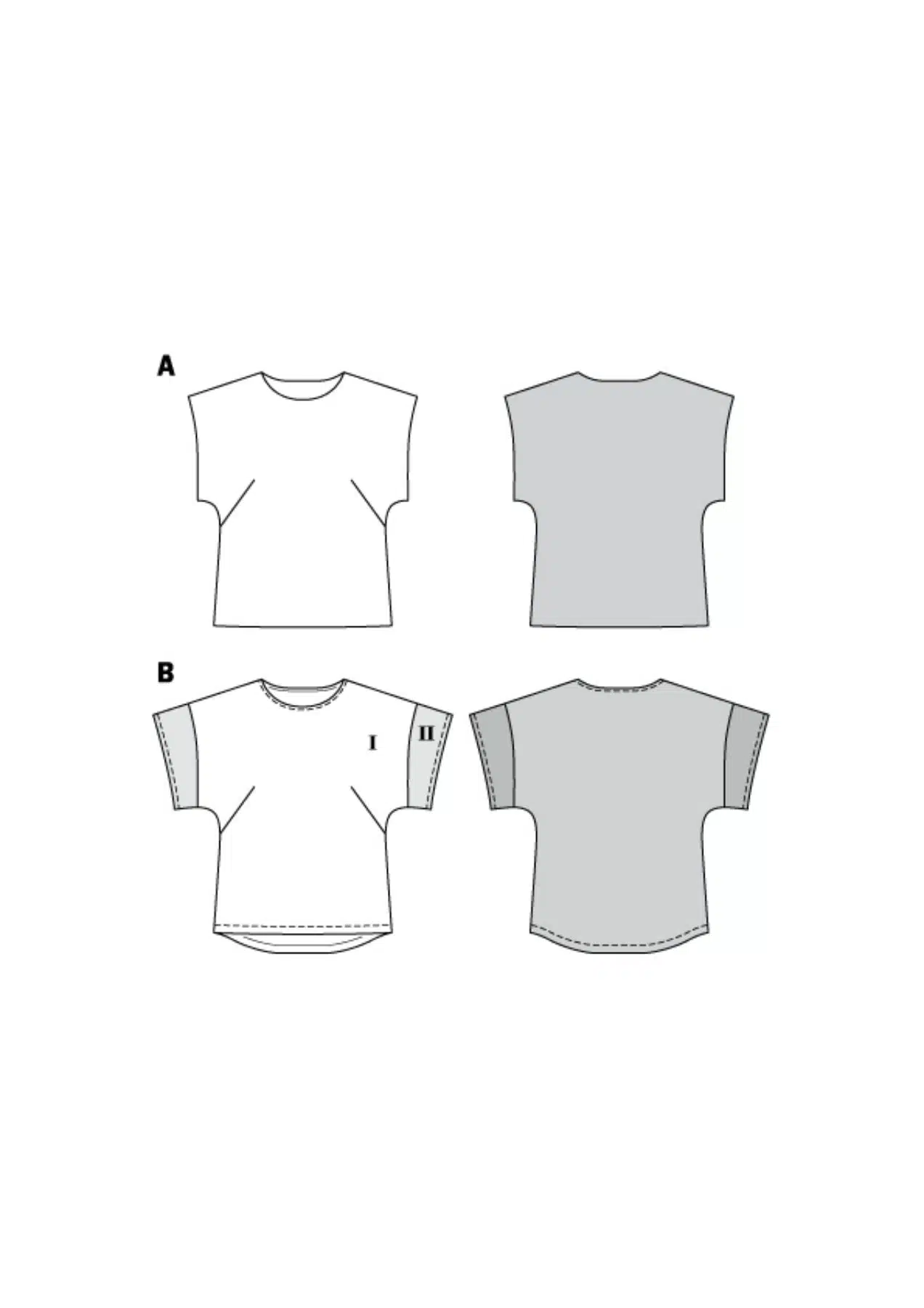 Burda Groen 6445 - Shirt in variaties