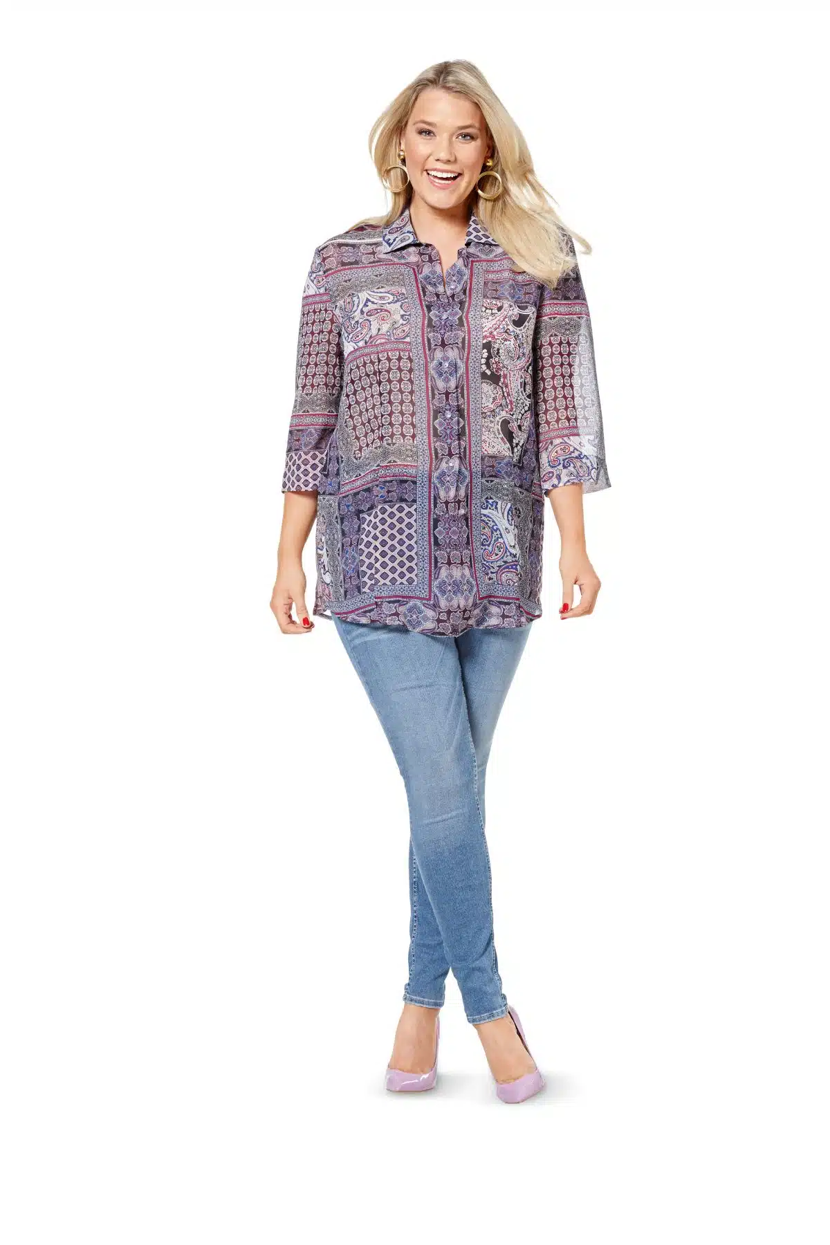 Burda Groen 6614 - Blouse in variaties