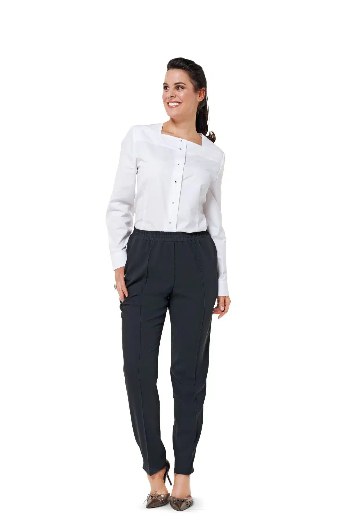 Burda Groen 6859 - Broek in variaties