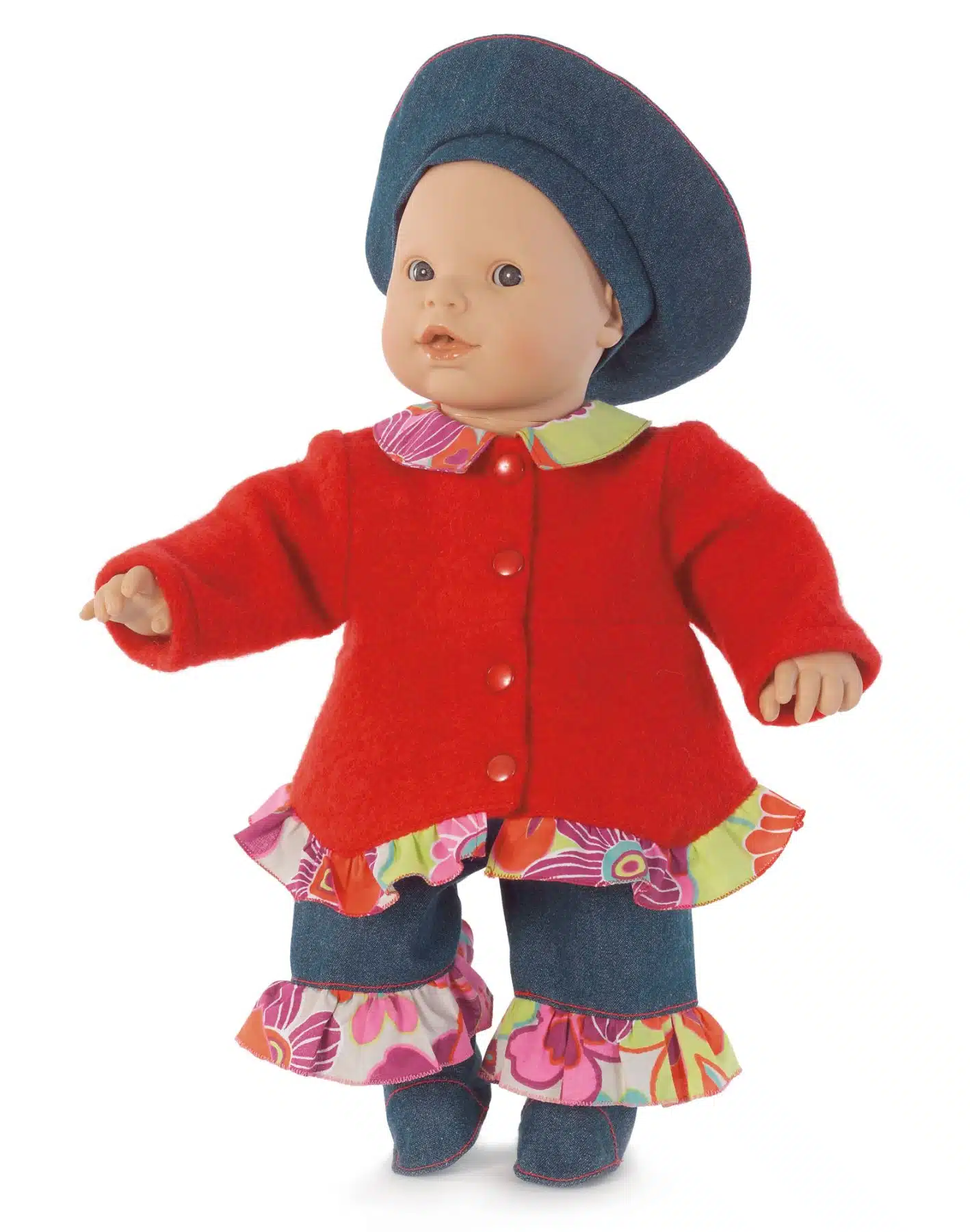 Burda Geel 7903 - Poppenkleertjes in variaties