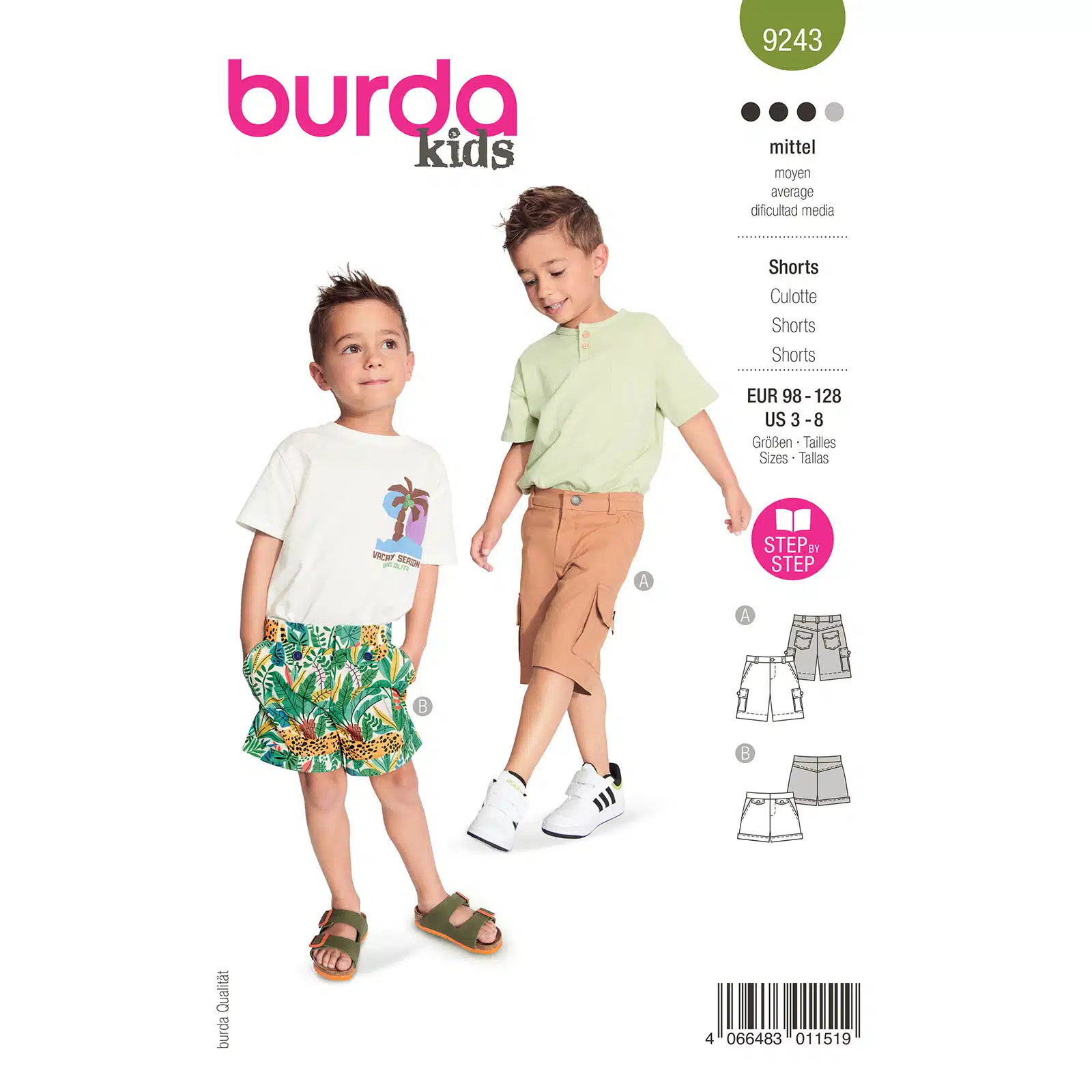 Burda Groen 9243 - Broek in Variaties