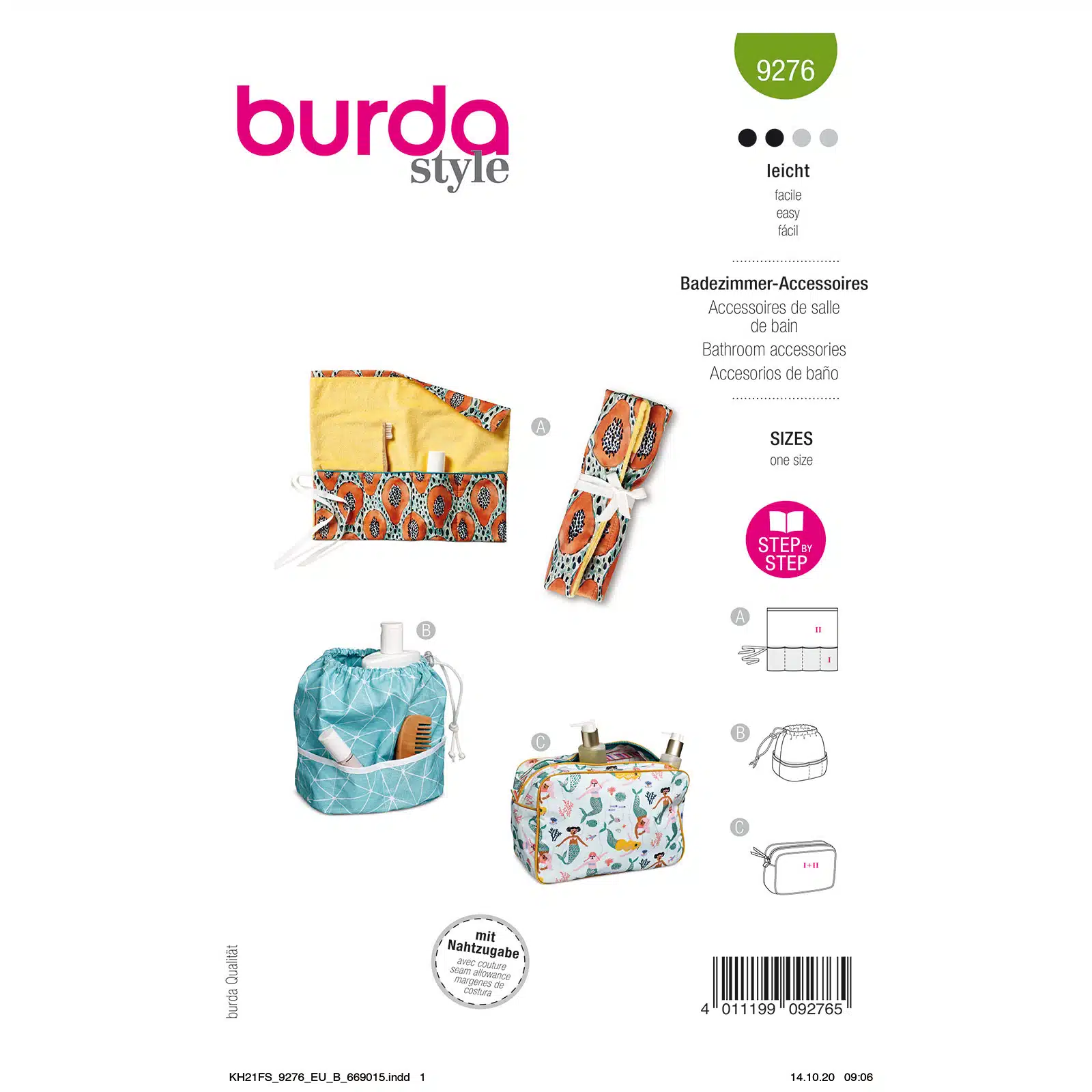 Burda Groen 9276 - Badkamer Accessoires